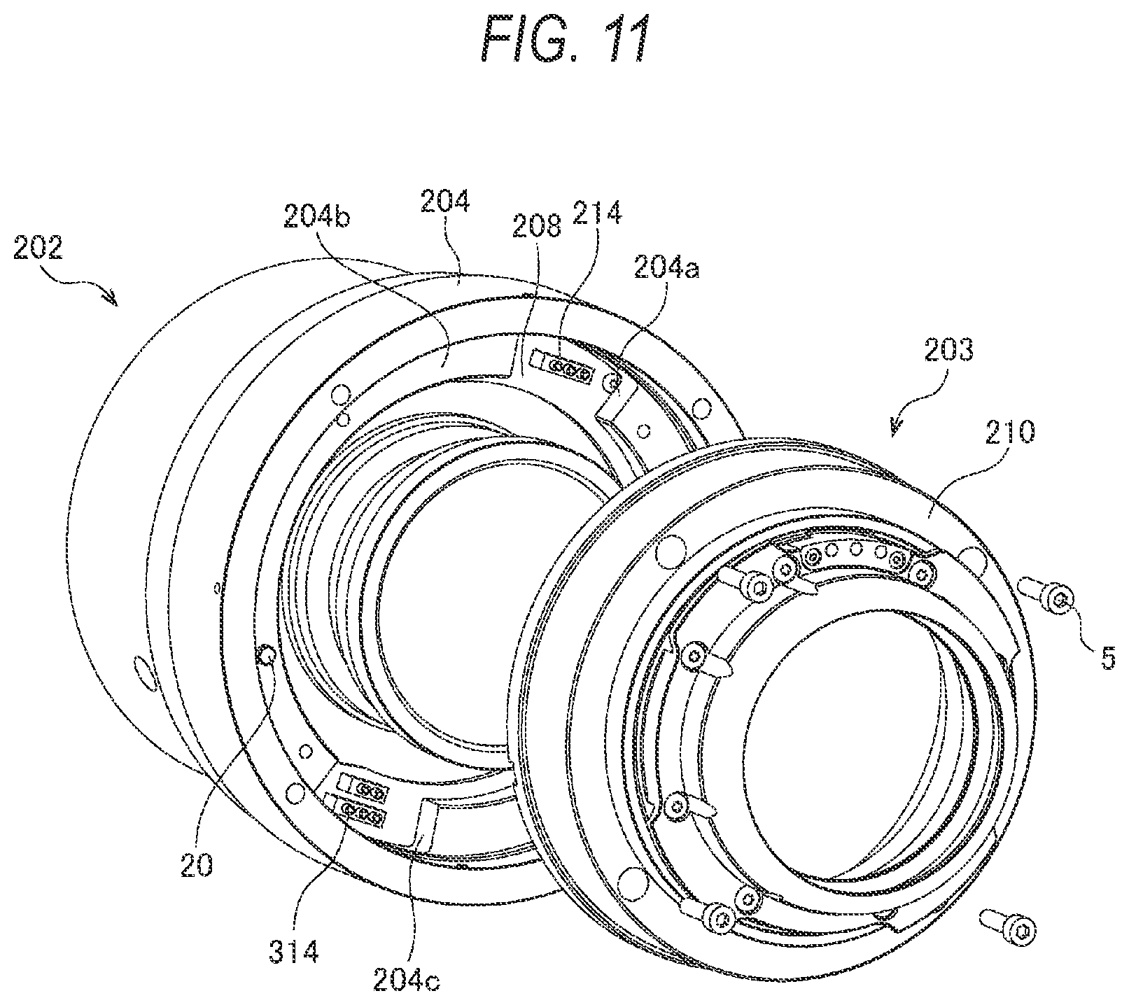 Patent US12306515 Figure 11 – Lens apparatus and image pickup apparatus