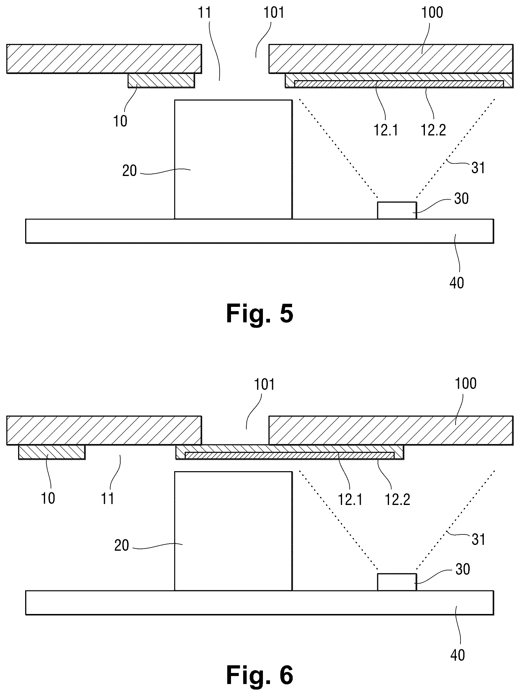 Patent US12306516 Figure 3 – Detection of camera lens cover position by backlighting
