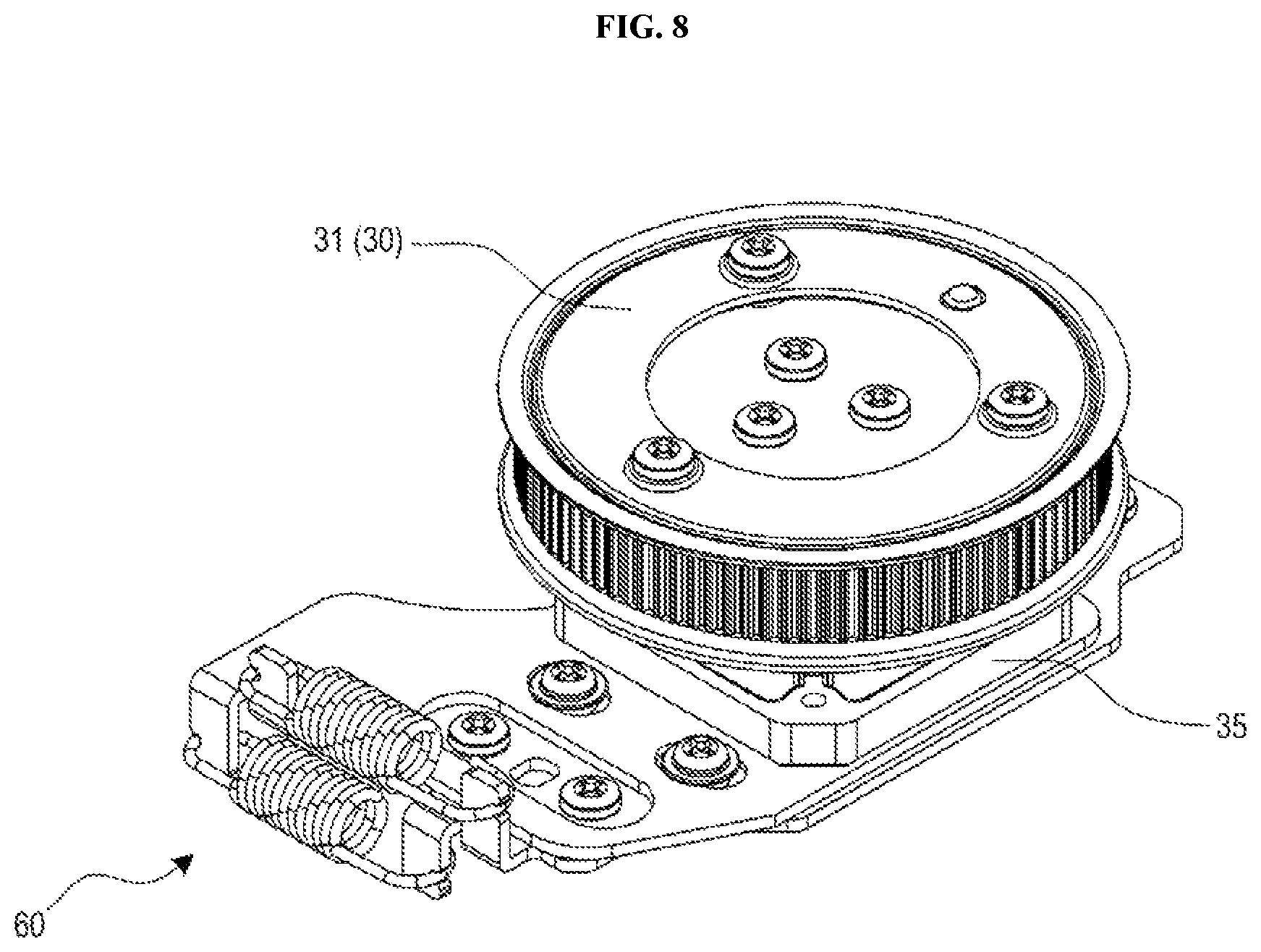 Patent US12306518 Figure 10 – Camera driving device having a plurality of timing belts