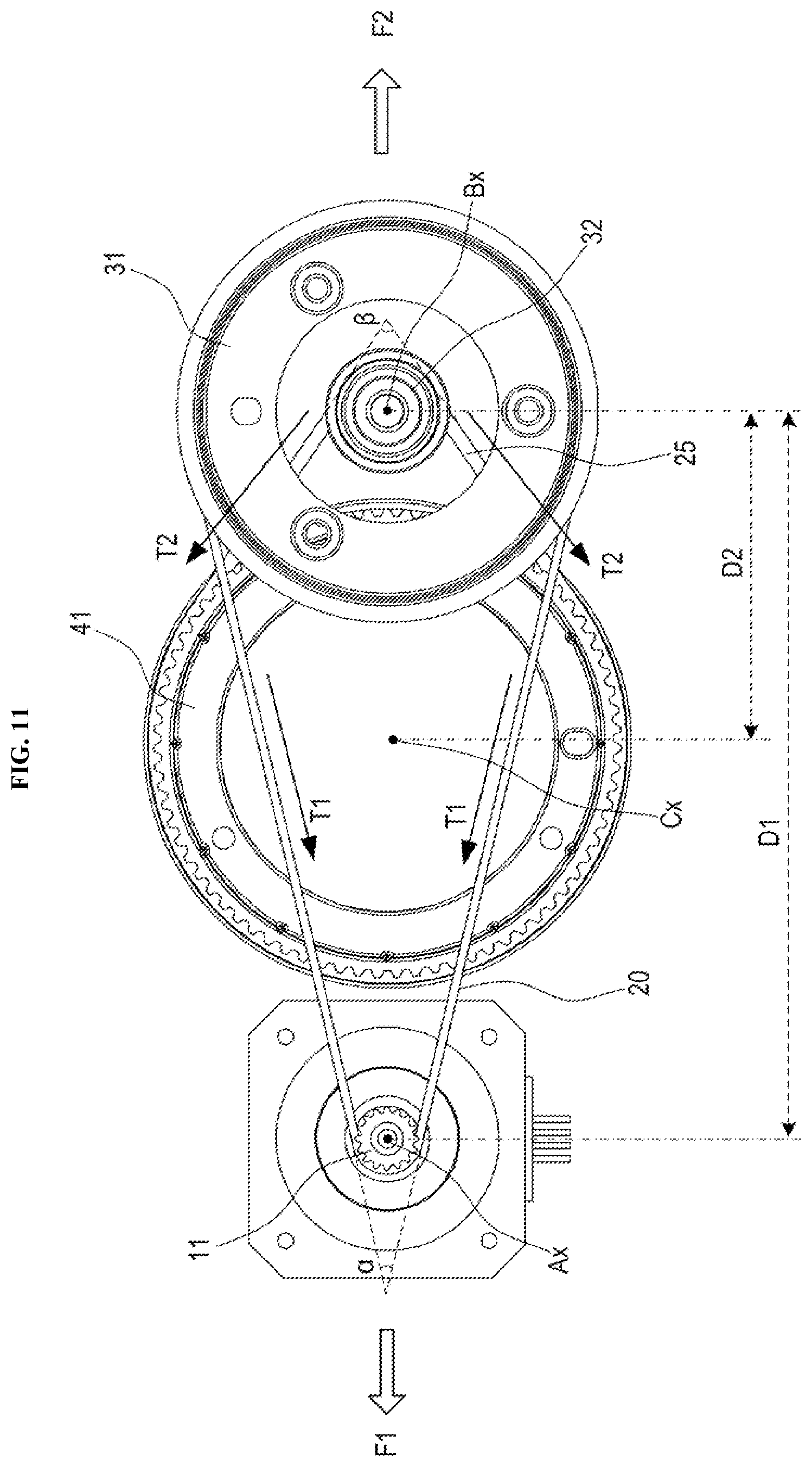 Patent US12306518 Figure 15 – Camera driving device having a plurality of timing belts