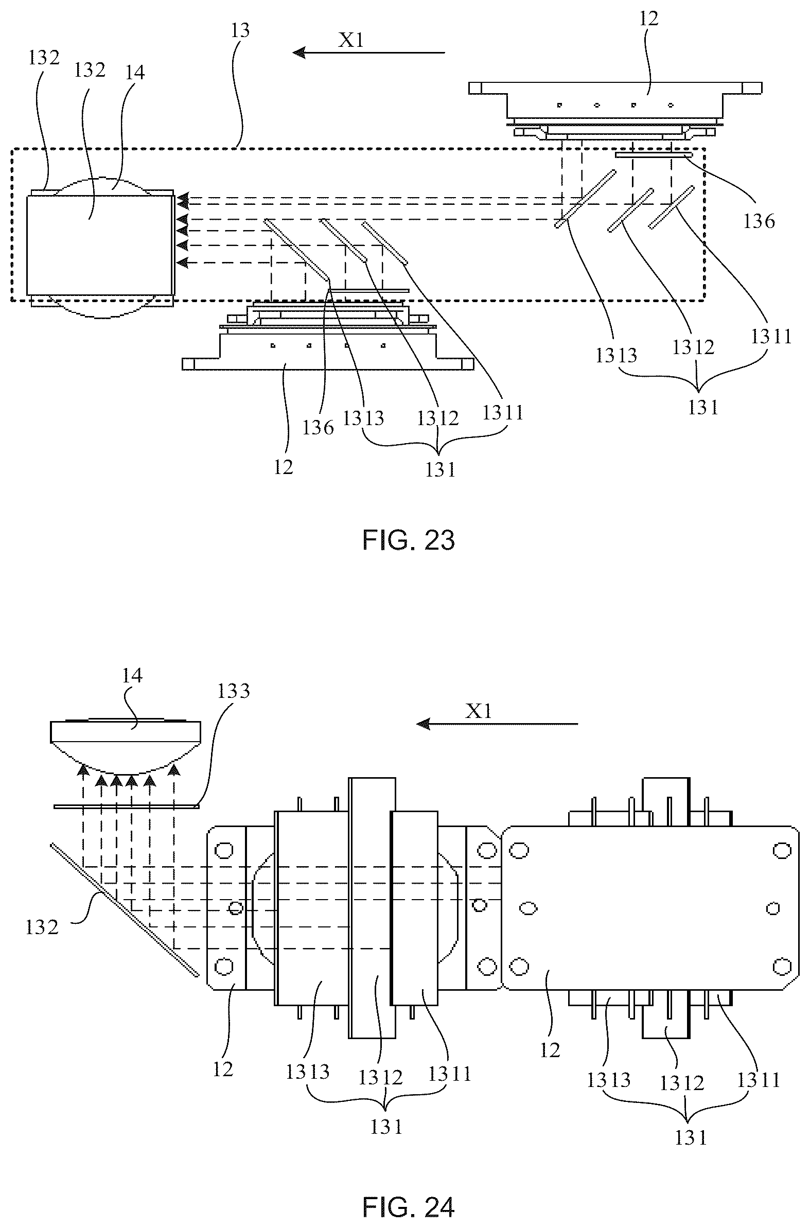 Patent US12306519 Figure 14 – Laser source and laser projection apparatus