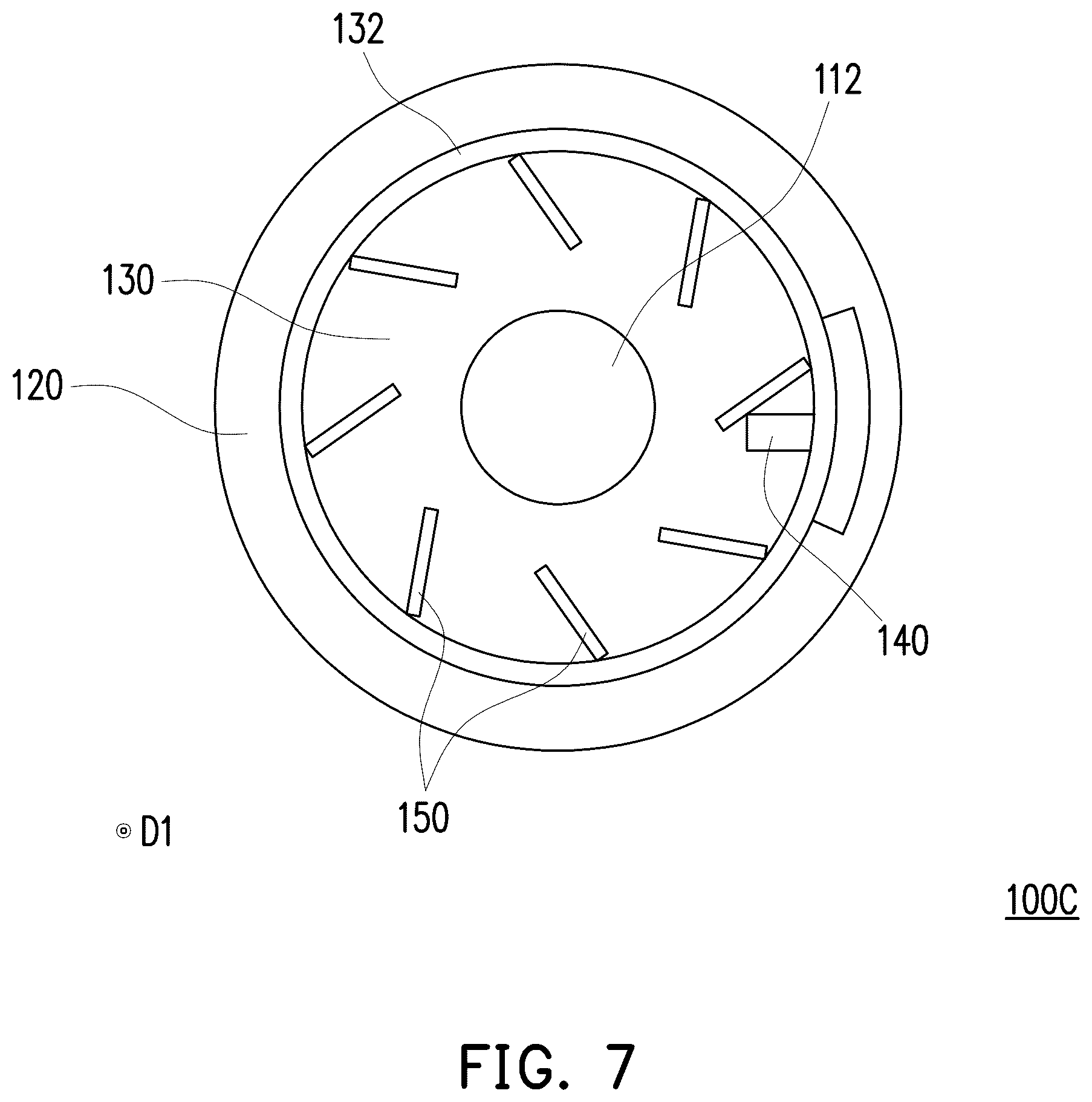 Patent US12306520 Figure 7 – Rotary optical module and projection apparatus