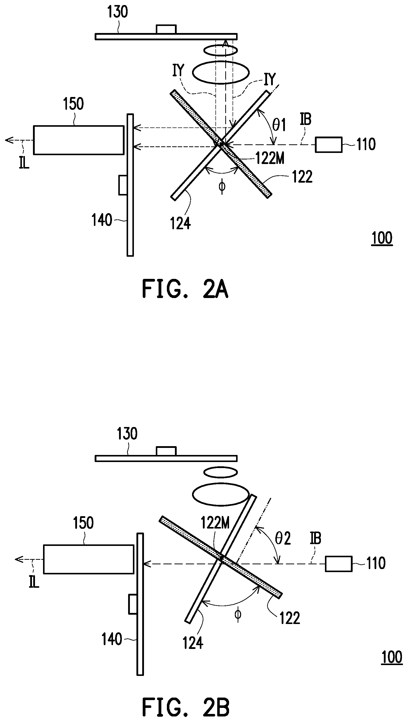 Patent US12306522 Figure 2 – Illumination device and projection device