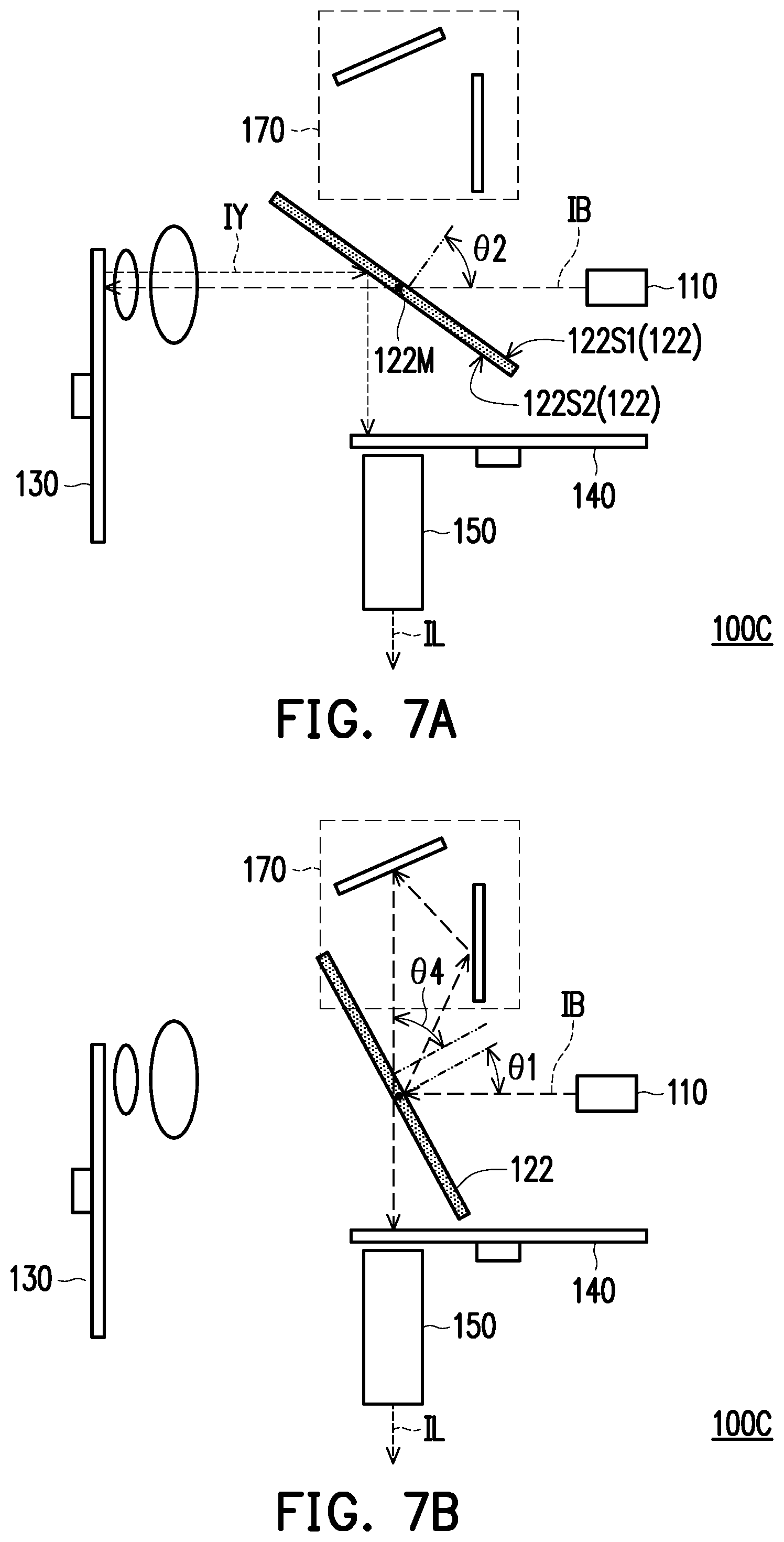 Patent US12306522 Figure 7 – Illumination device and projection device