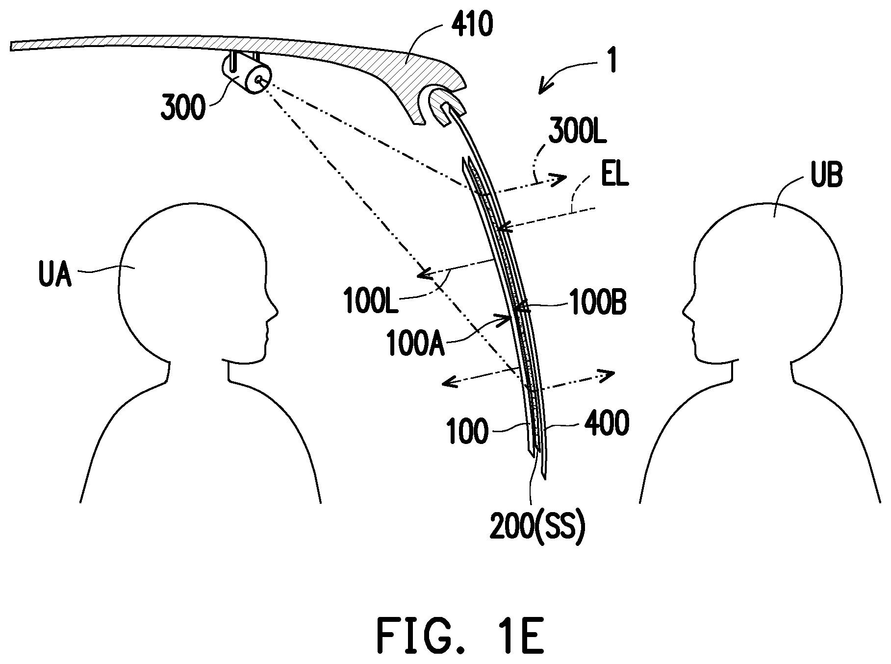 Patent US12306523 Figure 3 – Double-sided display device