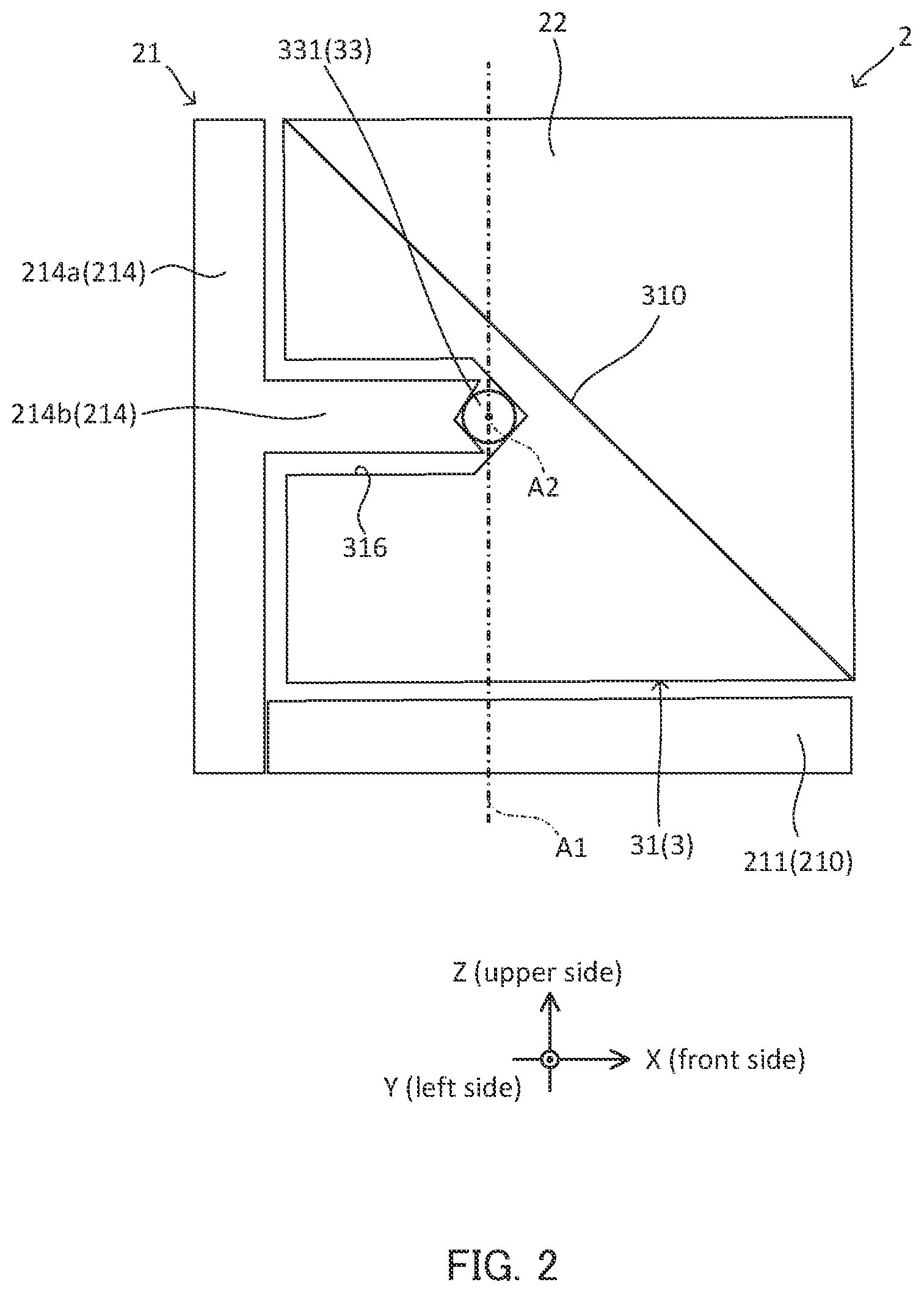 Patent US12306527 Figure 2 – Optical actuator, camera module, and camera-mounted device