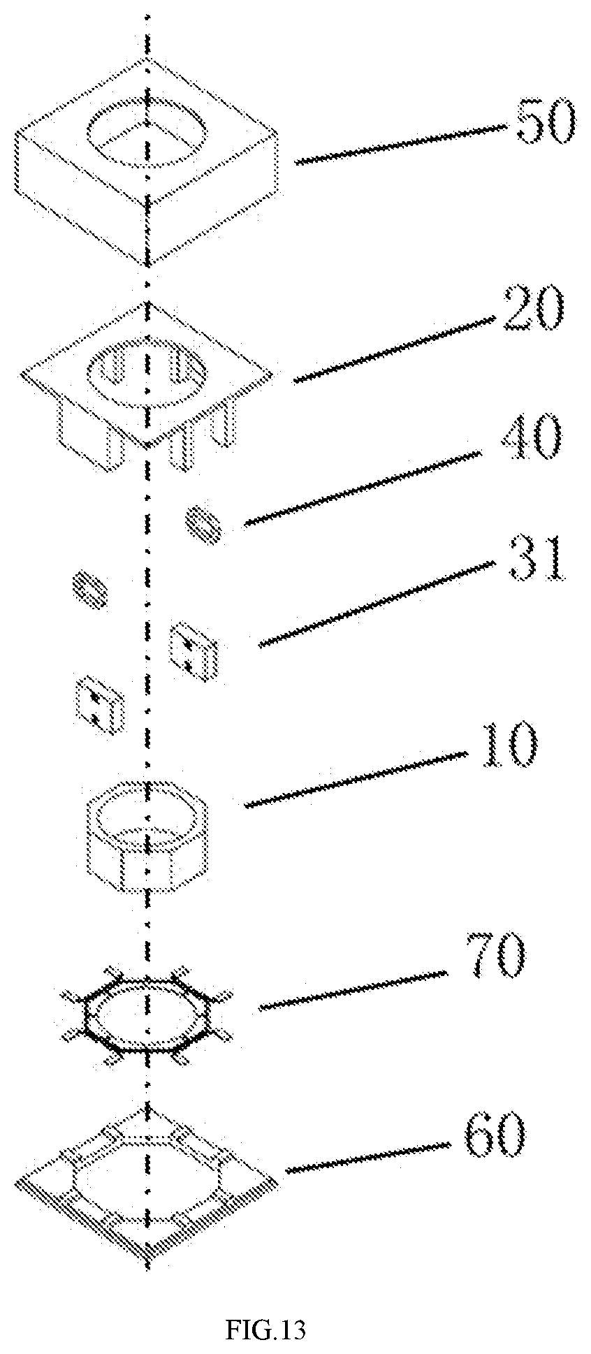 Patent US12306528 Figure 7 – Magnet arrangement structure suitable for voice coil motor and micro gimbal stabilizer