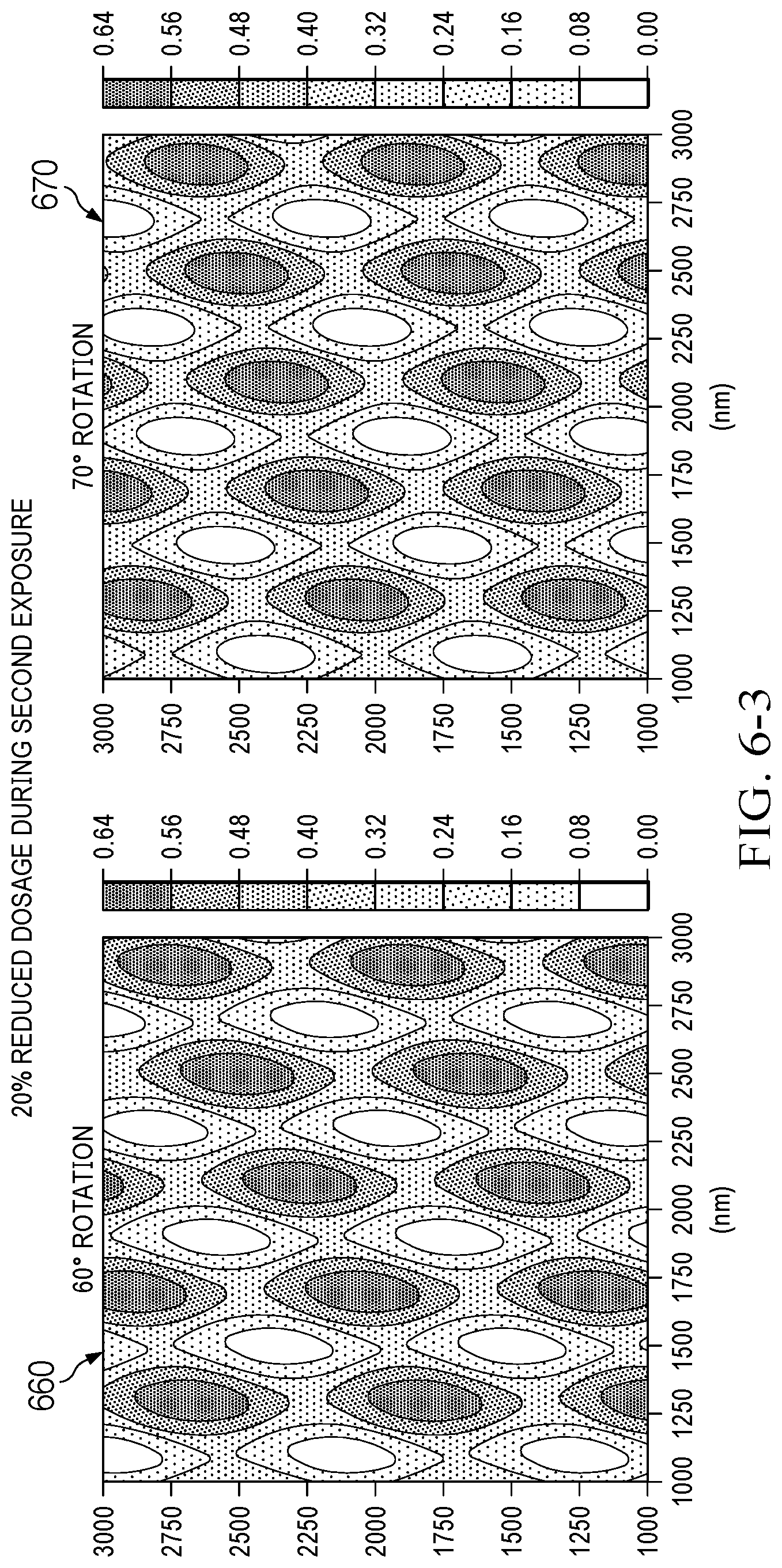 Patent US12306540 Figure 11 – Two-dimensional (2D) patterns using multiple exposures of one-dimensional (1D) photolithography masks or holographic interference lithography