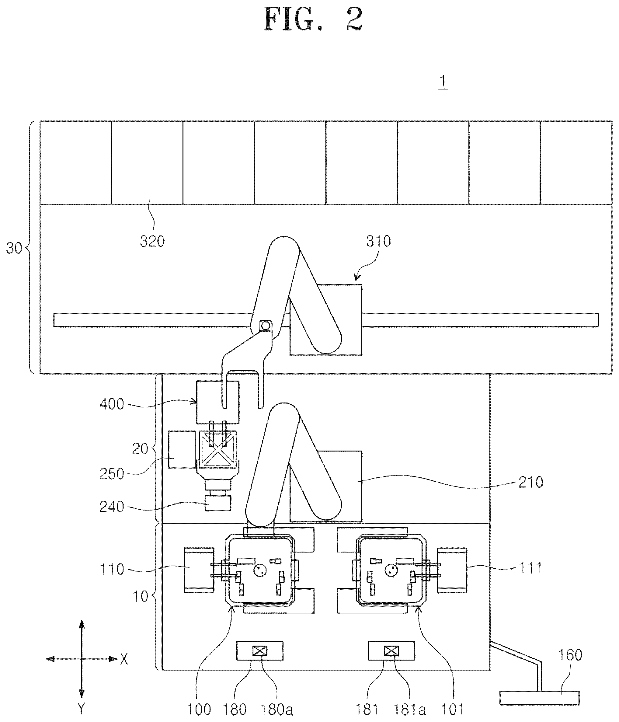 Patent US12306549 Figure 2 – Photo mask stage unit and photo mask stocker including the same