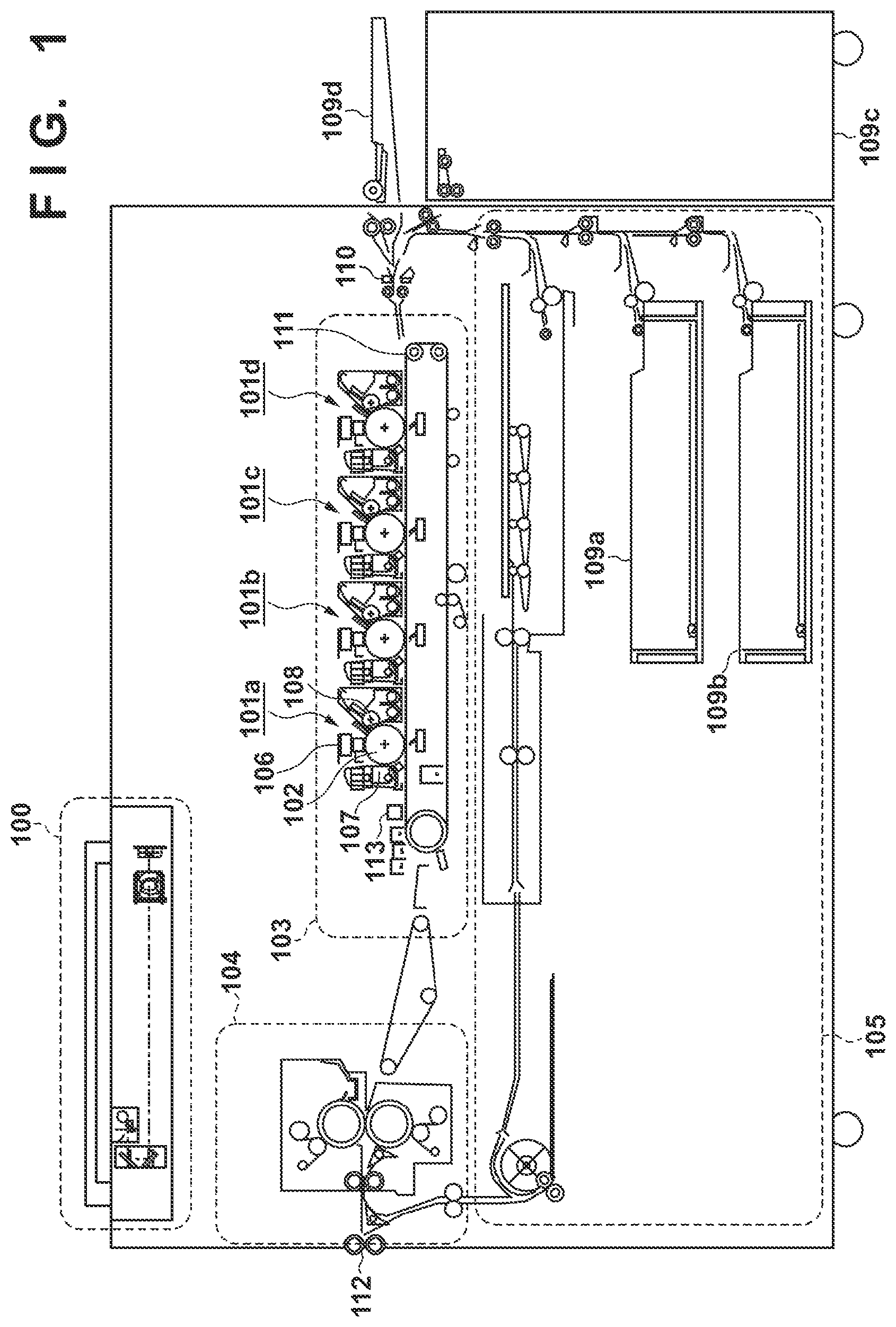 Patent US12306554 Figure 1 – Image forming apparatus including exposure head provided with plurality of light emitting chips