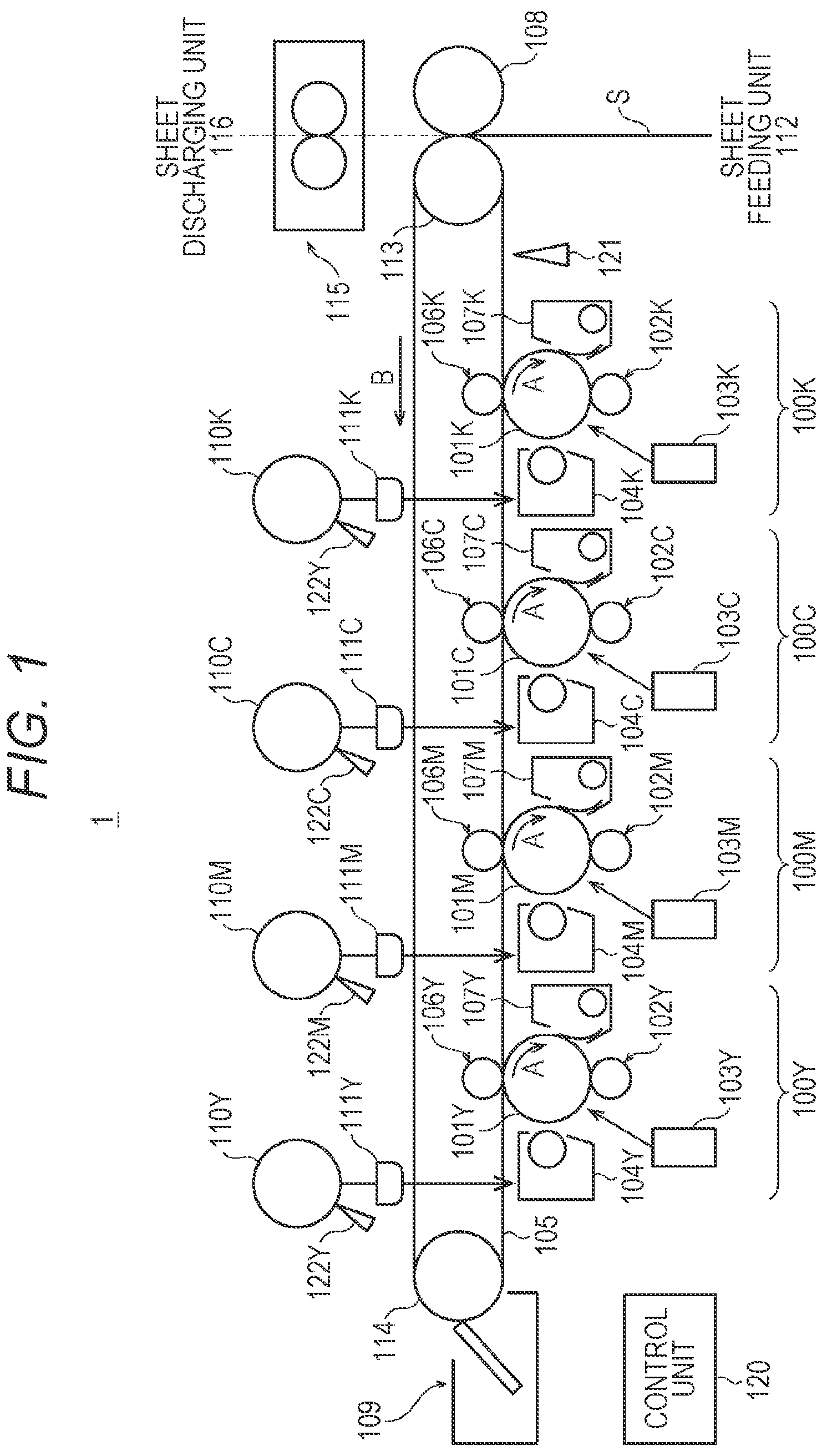 Patent US12306555 Figure 1 – Image forming apparatus and determination method
