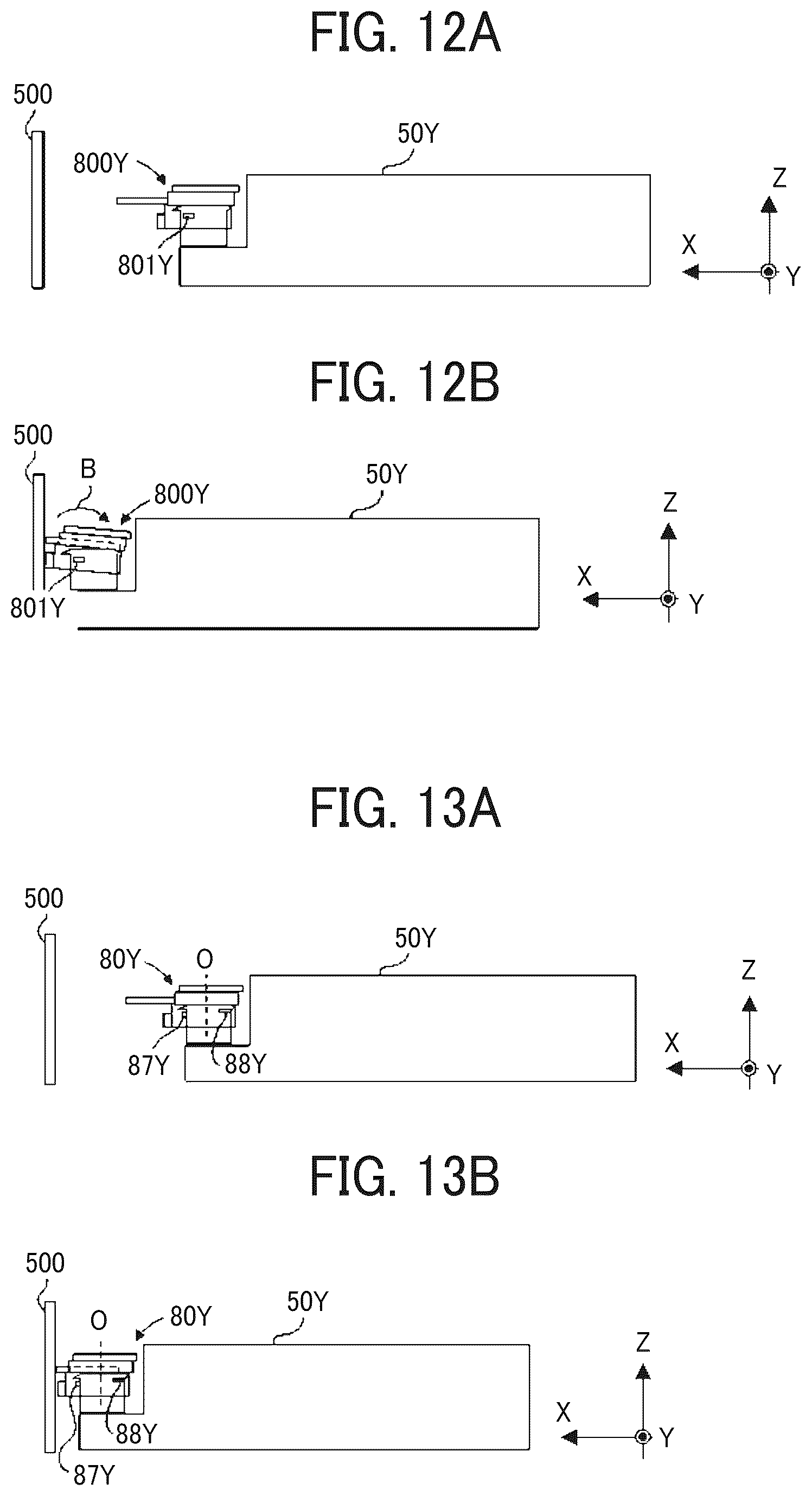 Patent US12306557 Figure 7 – Shutter mechanism, powder container, and developing device