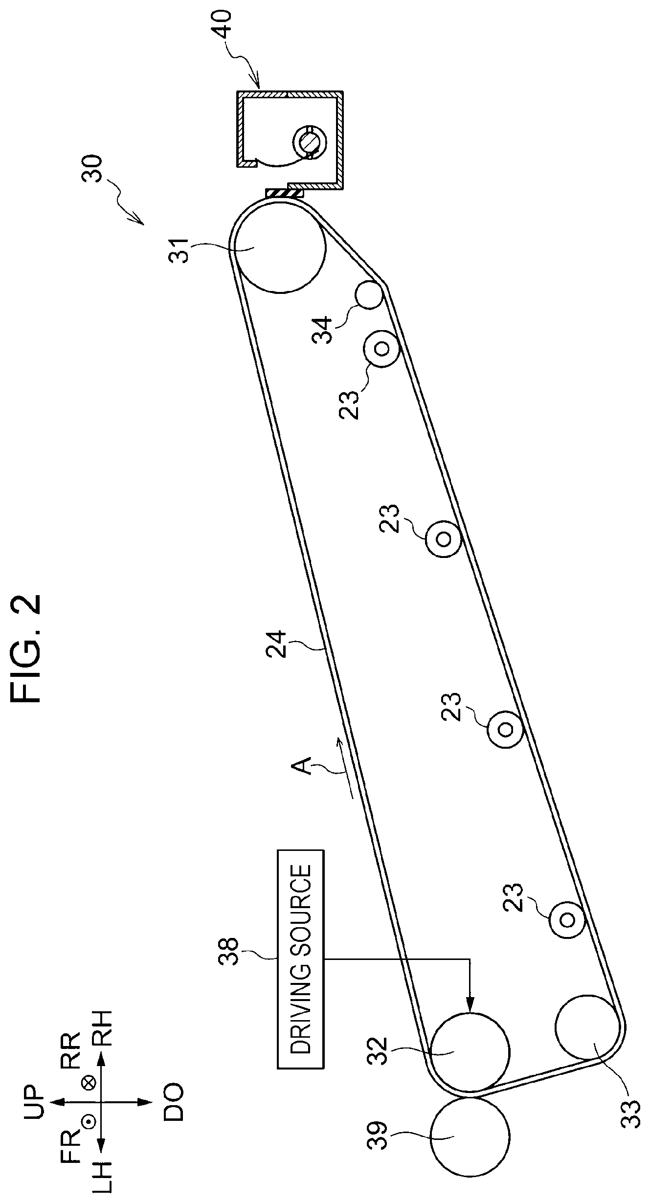 Patent US12306559 Figure 2 – Scraping device and image forming apparatus including an applying part to apply an impact to a scraping part