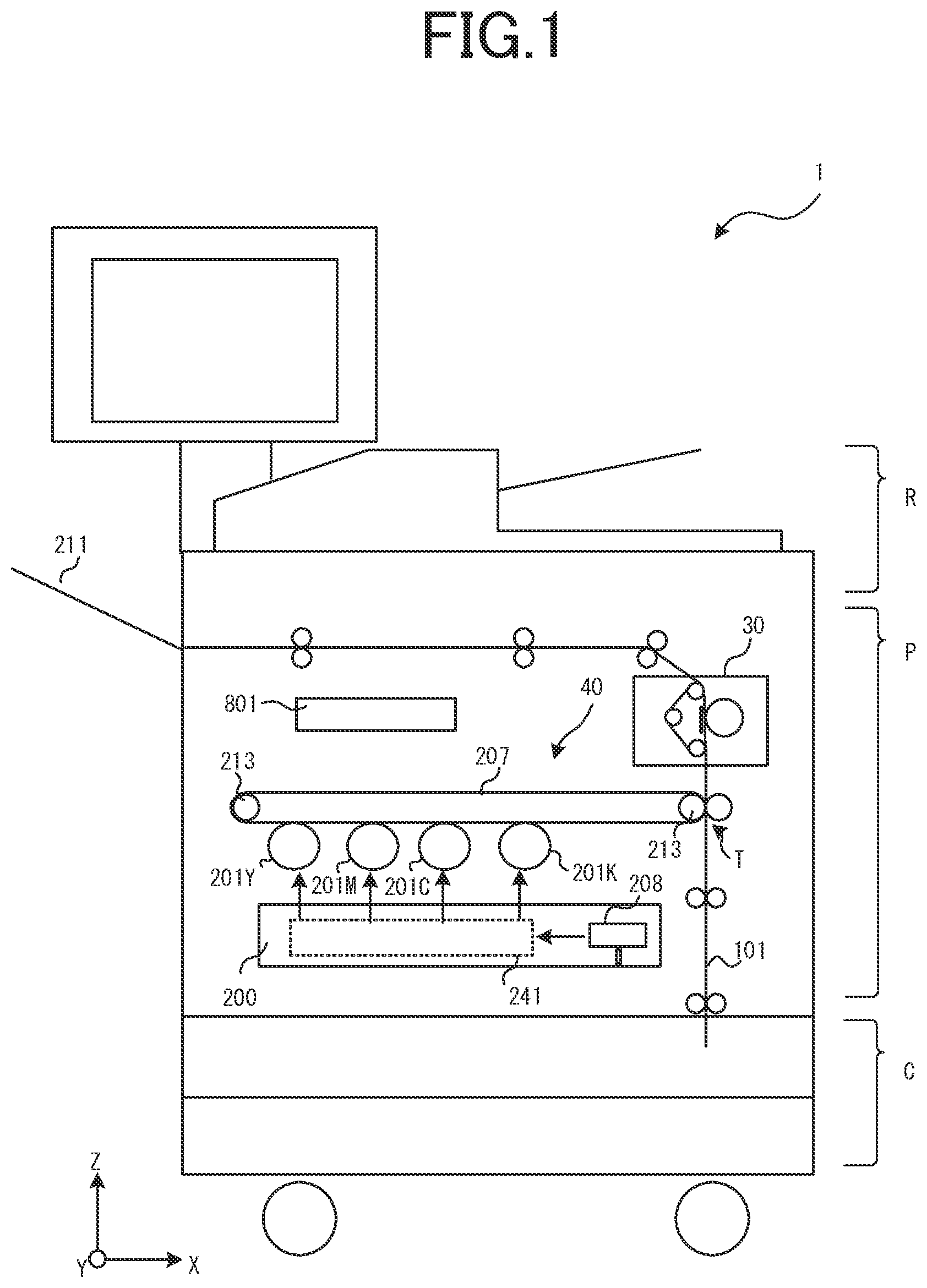 Patent US12306562 Figure 1 – Heating device and fixing device and image forming apparatus