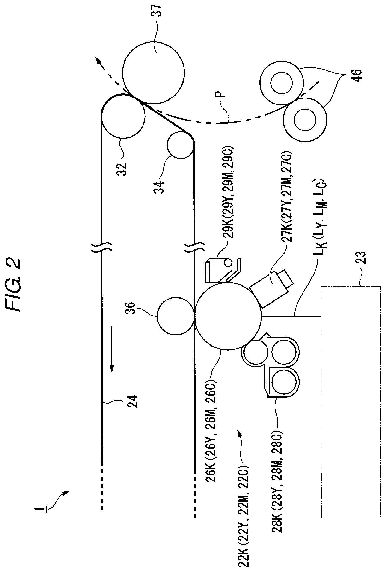 Patent US12306563 Figure 2 – Fixing device with a heater holder having a retraction portion