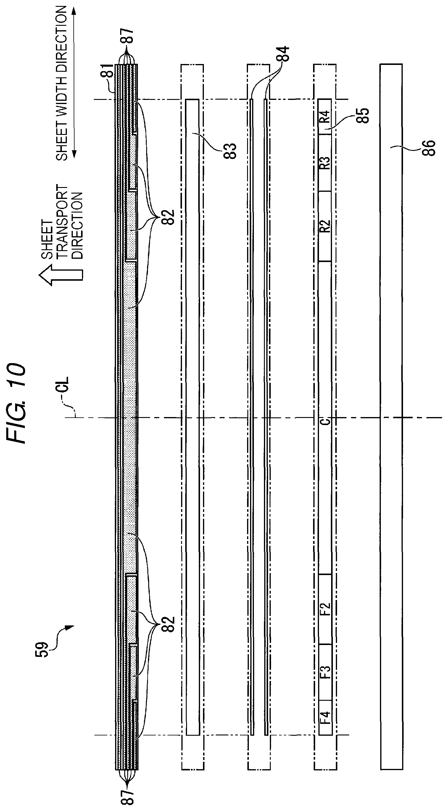 Patent US12306563 Figure 9 – Fixing device with a heater holder having a retraction portion