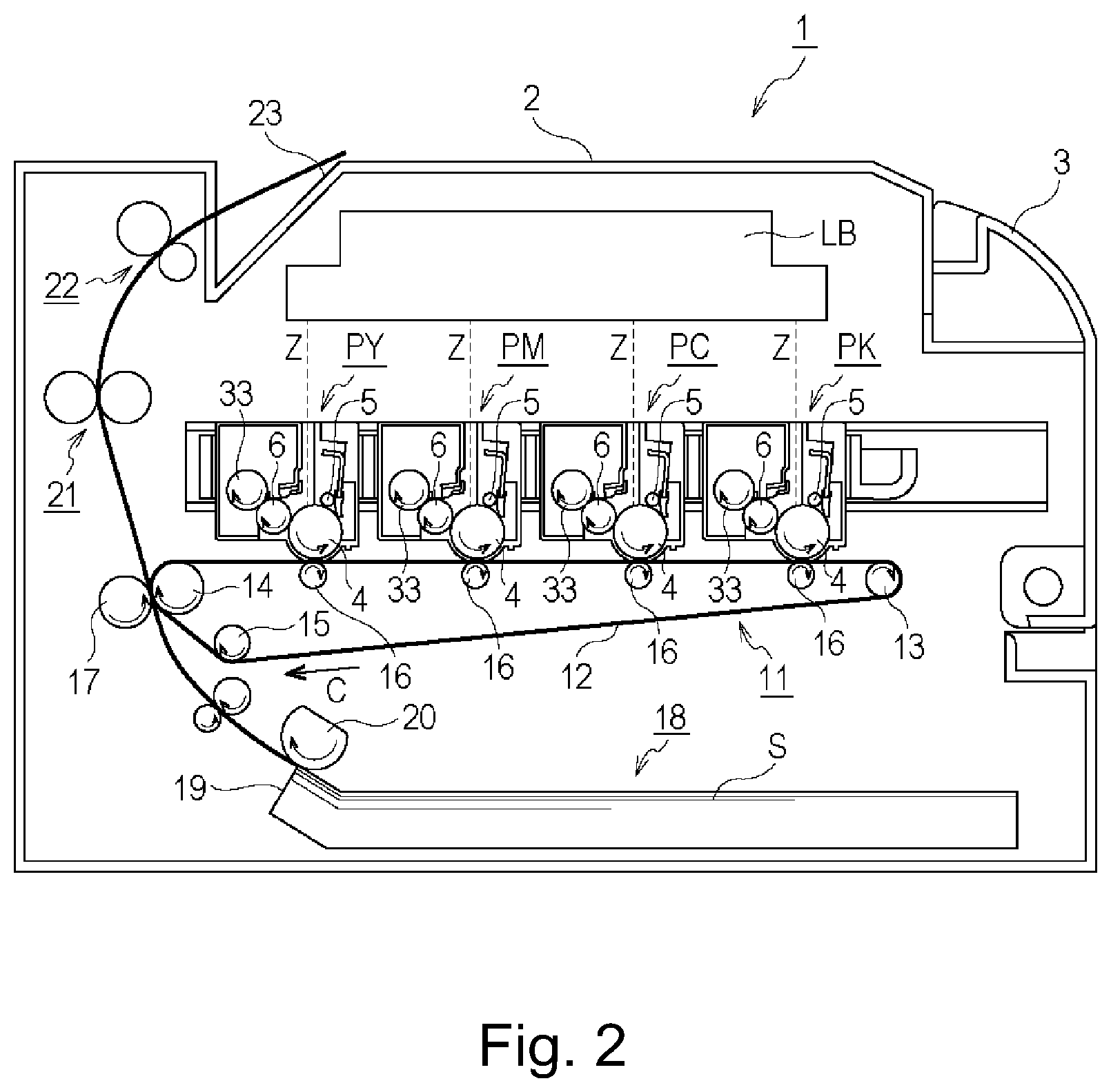 Patent US12306573 Figure 2 – Cartridge, process cartridge and electrophotographic image forming apparatus