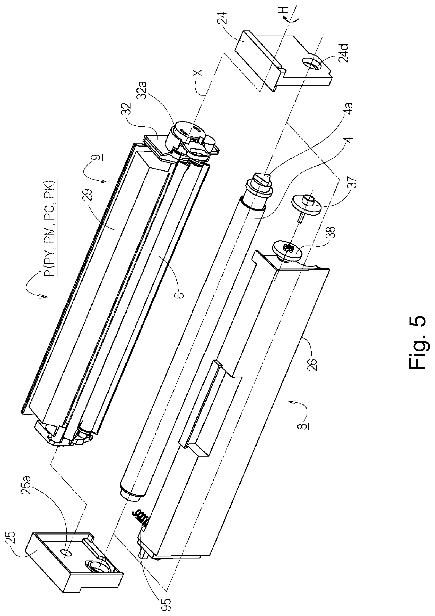 Patent US12306573 Figure 5 – Cartridge, process cartridge and electrophotographic image forming apparatus