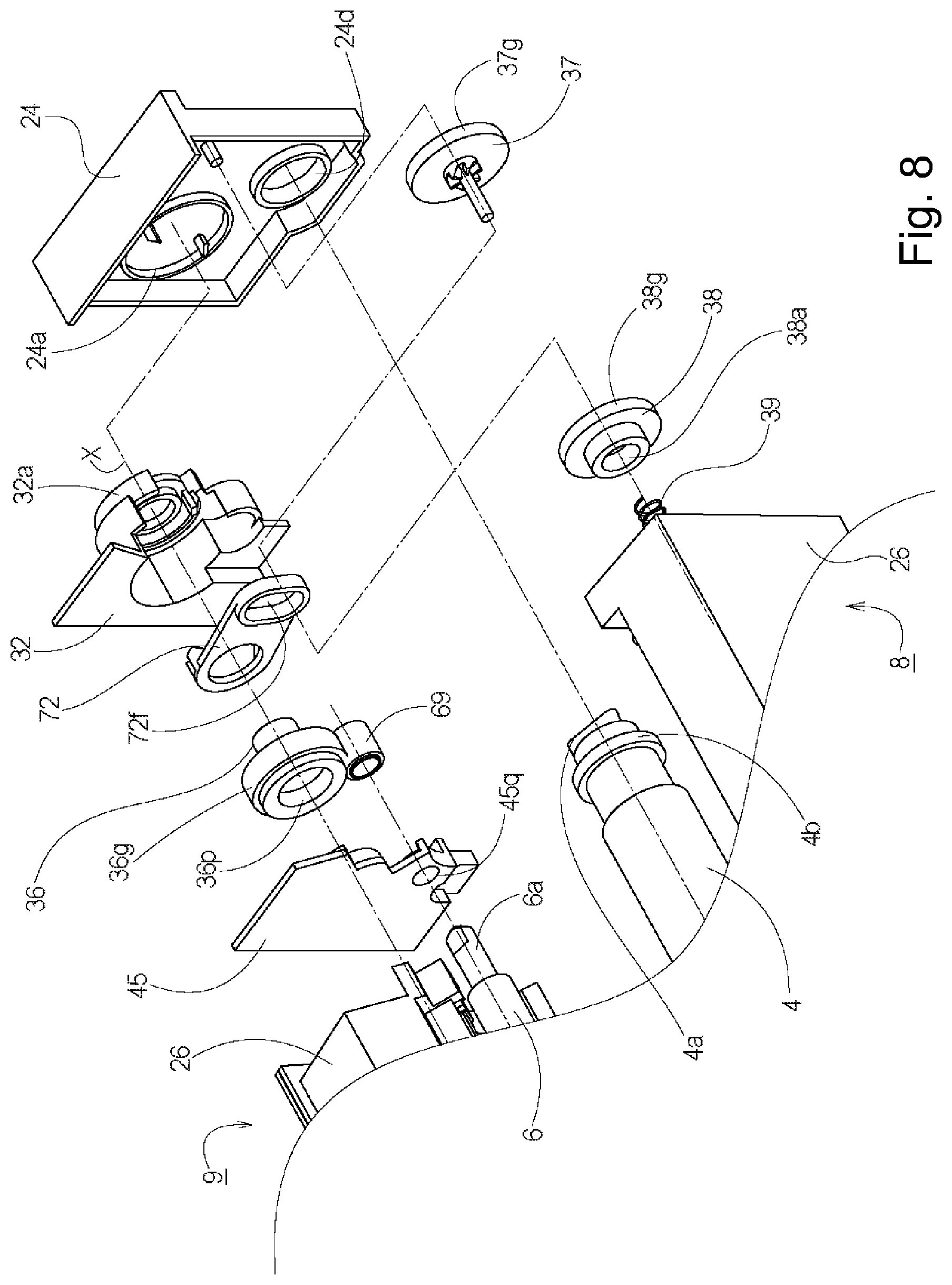 Patent US12306573 Figure 8 – Cartridge, process cartridge and electrophotographic image forming apparatus