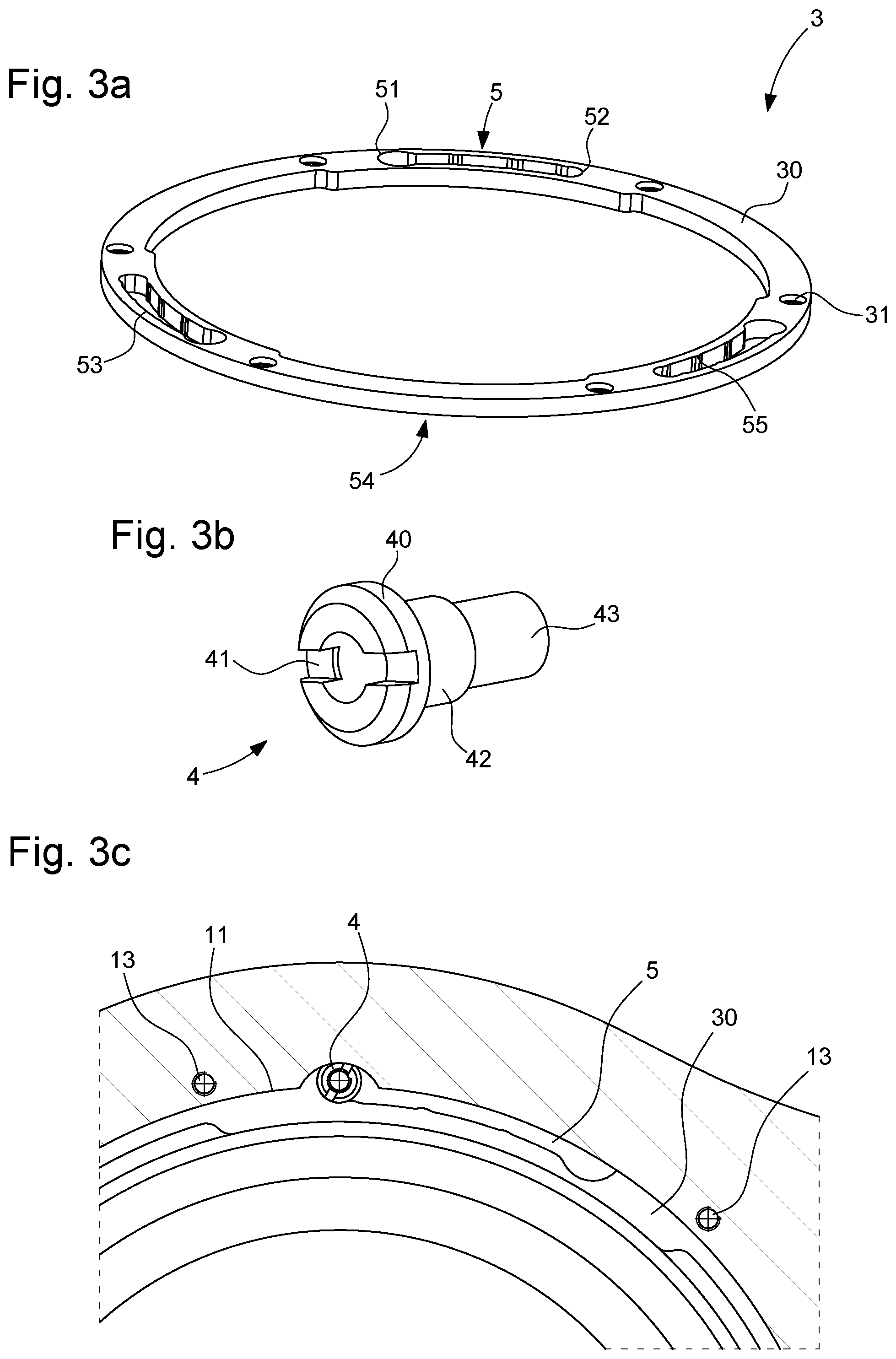 Patent US12306586 Figure 3 – Device for fastening a back on a middle for a timepiece