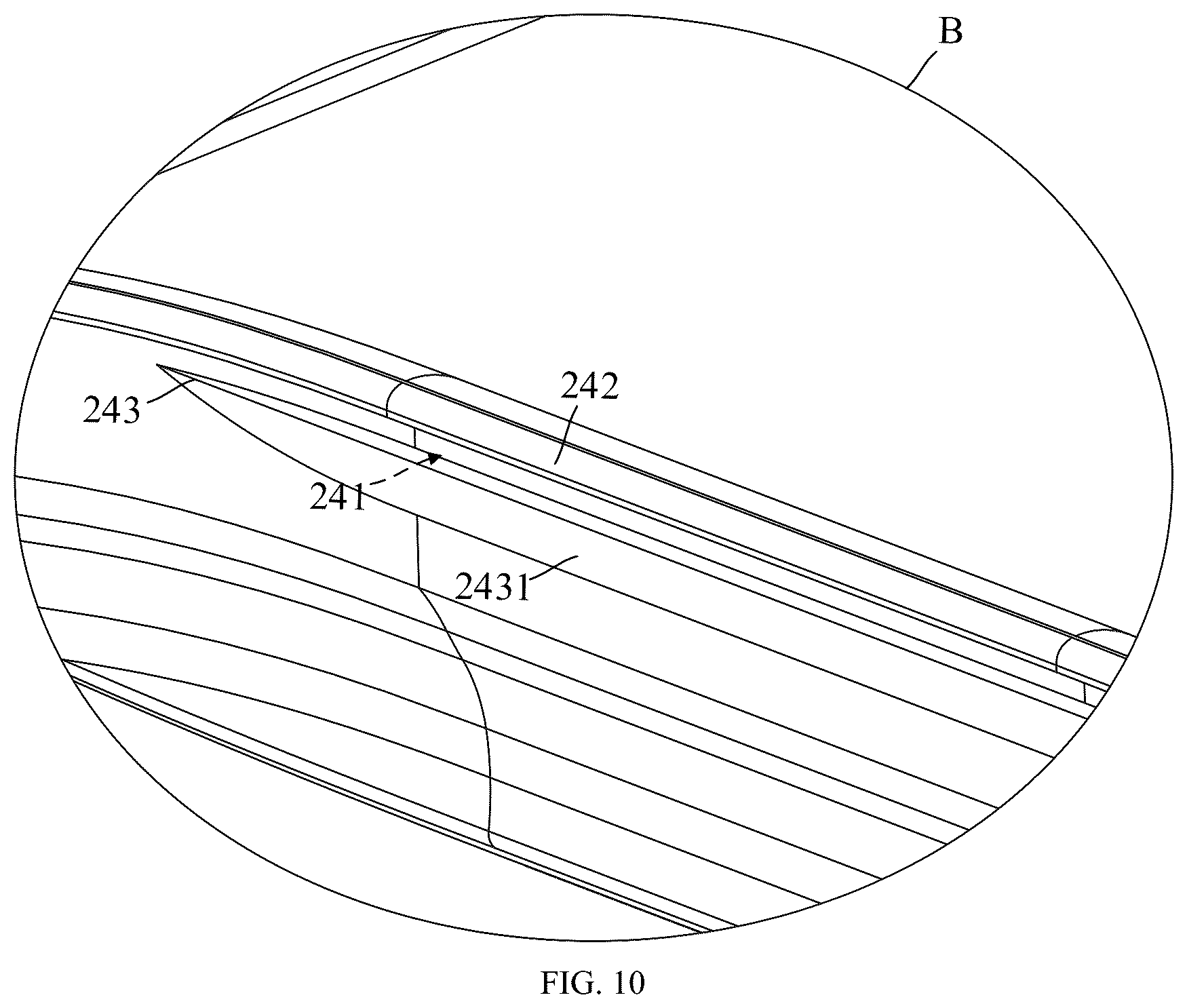 Patent US12306587 Figure 8 – Waterproof bezel, light-transmissive watch panel, and watch protection case
