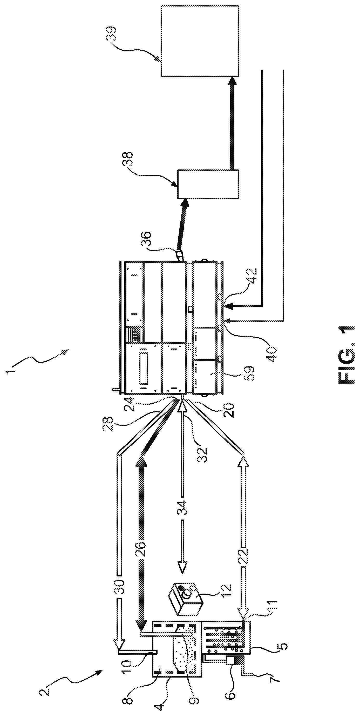 Patent US12306606 Figure 1 – Bioreactor cleaning installation for bioreactors in rail vehicles