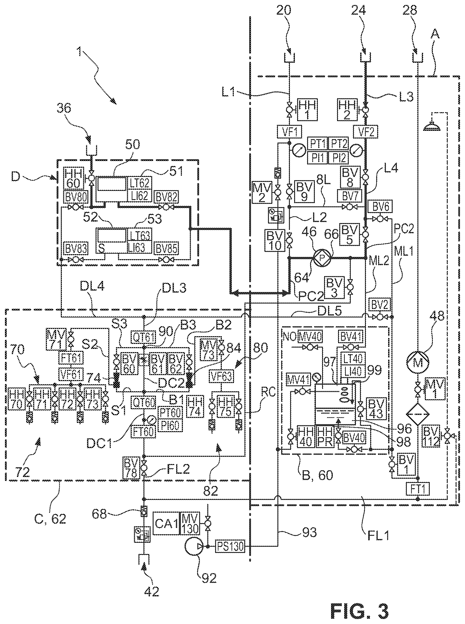 Patent US12306606 Figure 3 – Bioreactor cleaning installation for bioreactors in rail vehicles
