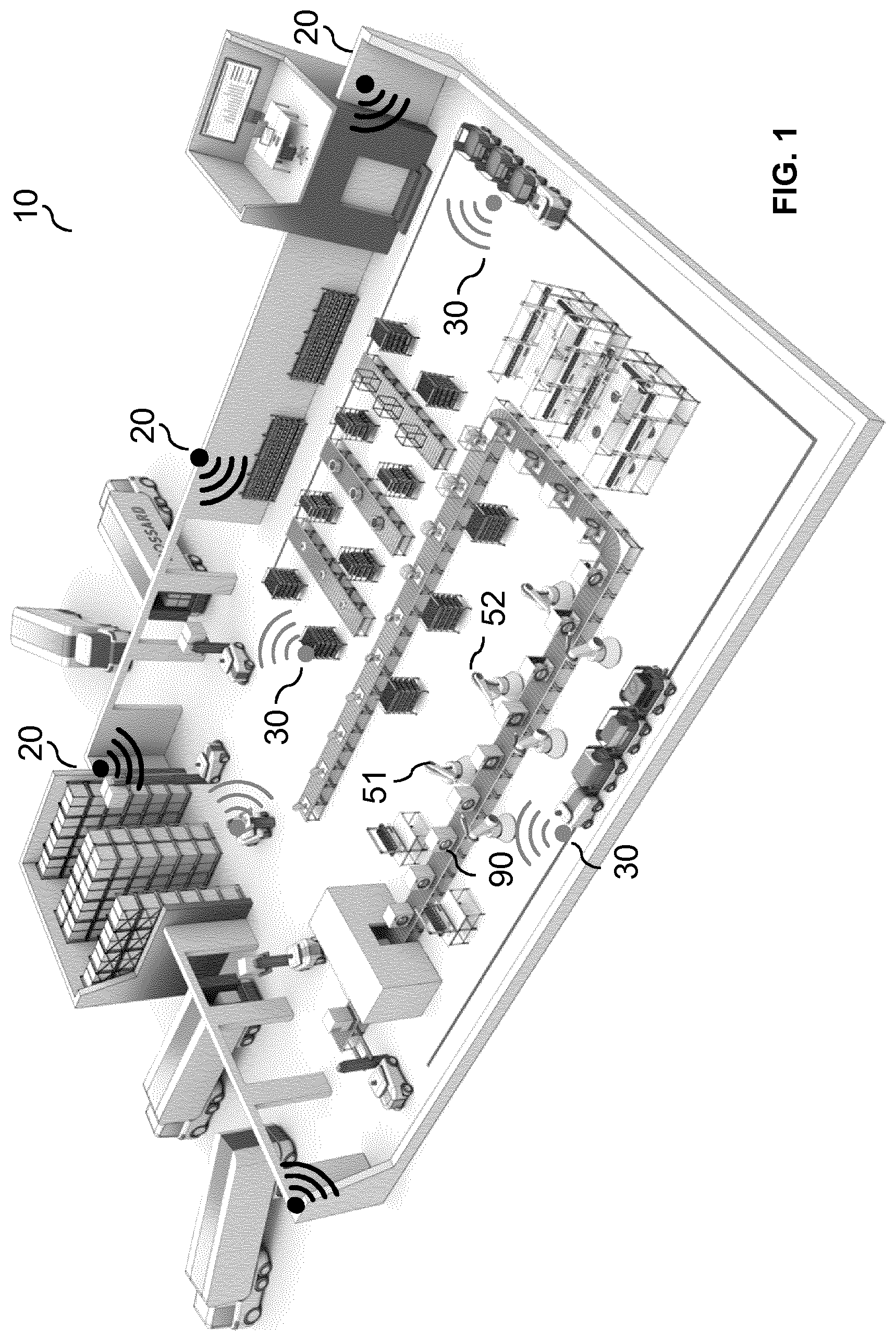 Patent US12306620 Figure 1 – Object handling in an absolute coordinate system