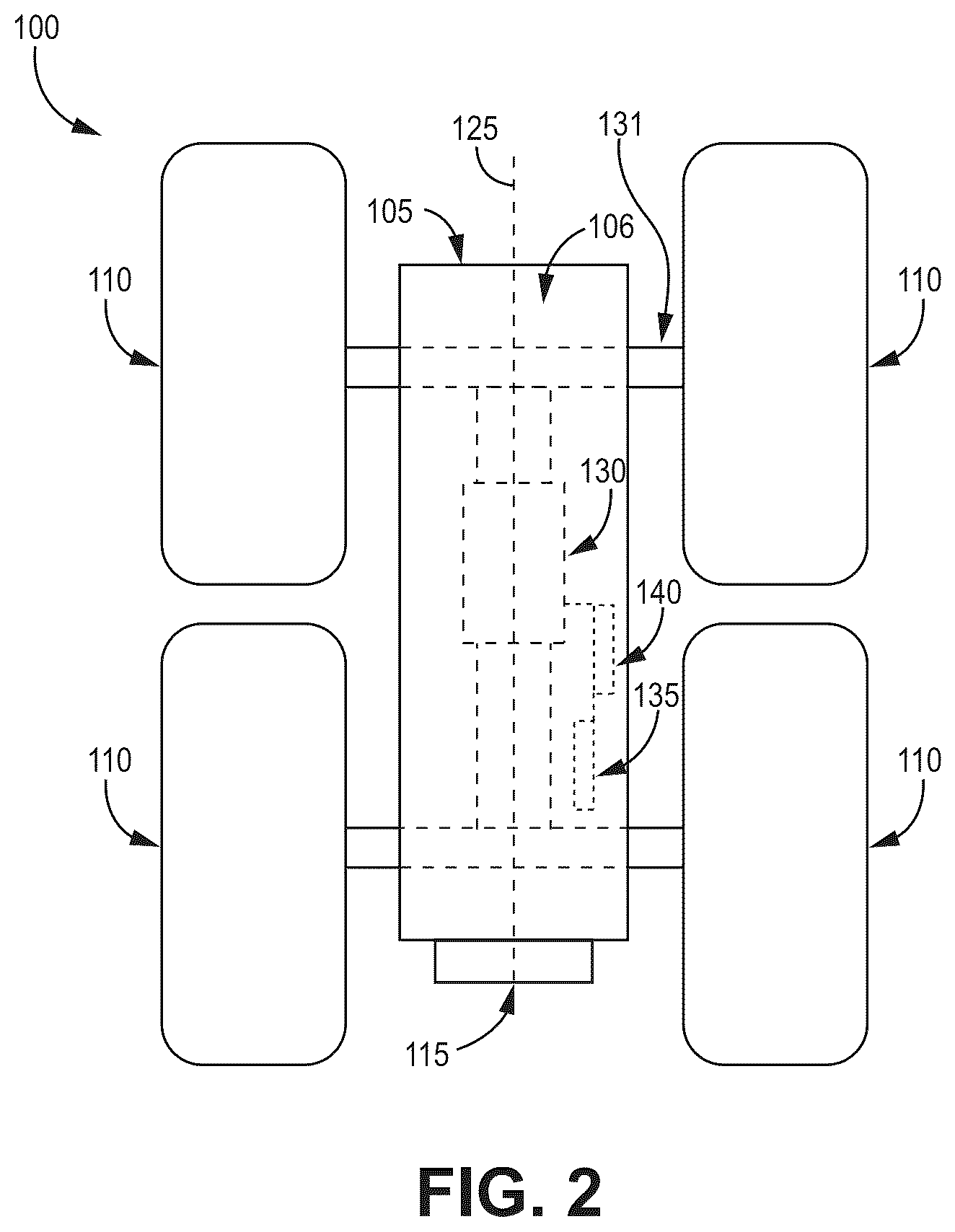 Patent US12306625 Figure 2 – Remote-controlled vehicle with camera mount