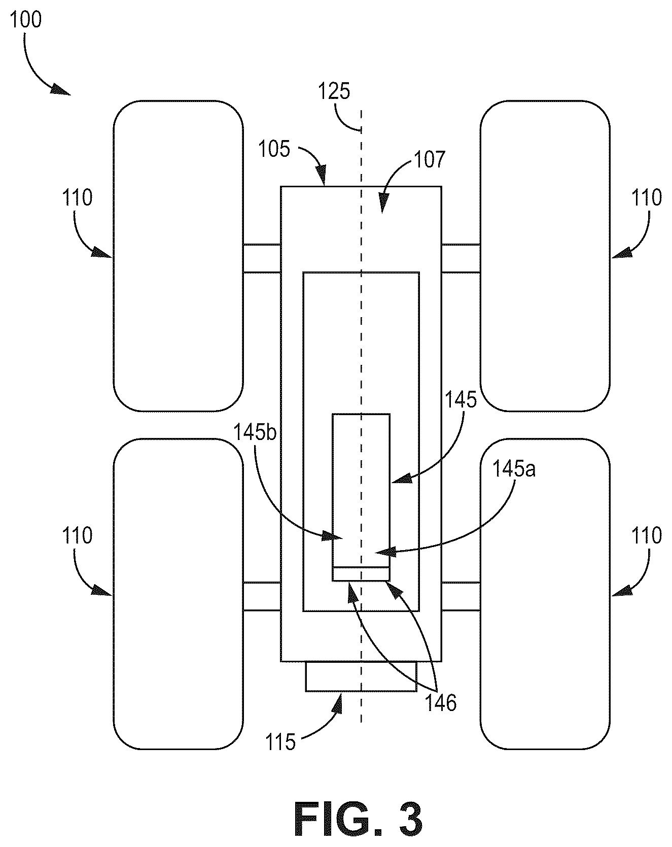 Patent US12306625 Figure 3 – Remote-controlled vehicle with camera mount