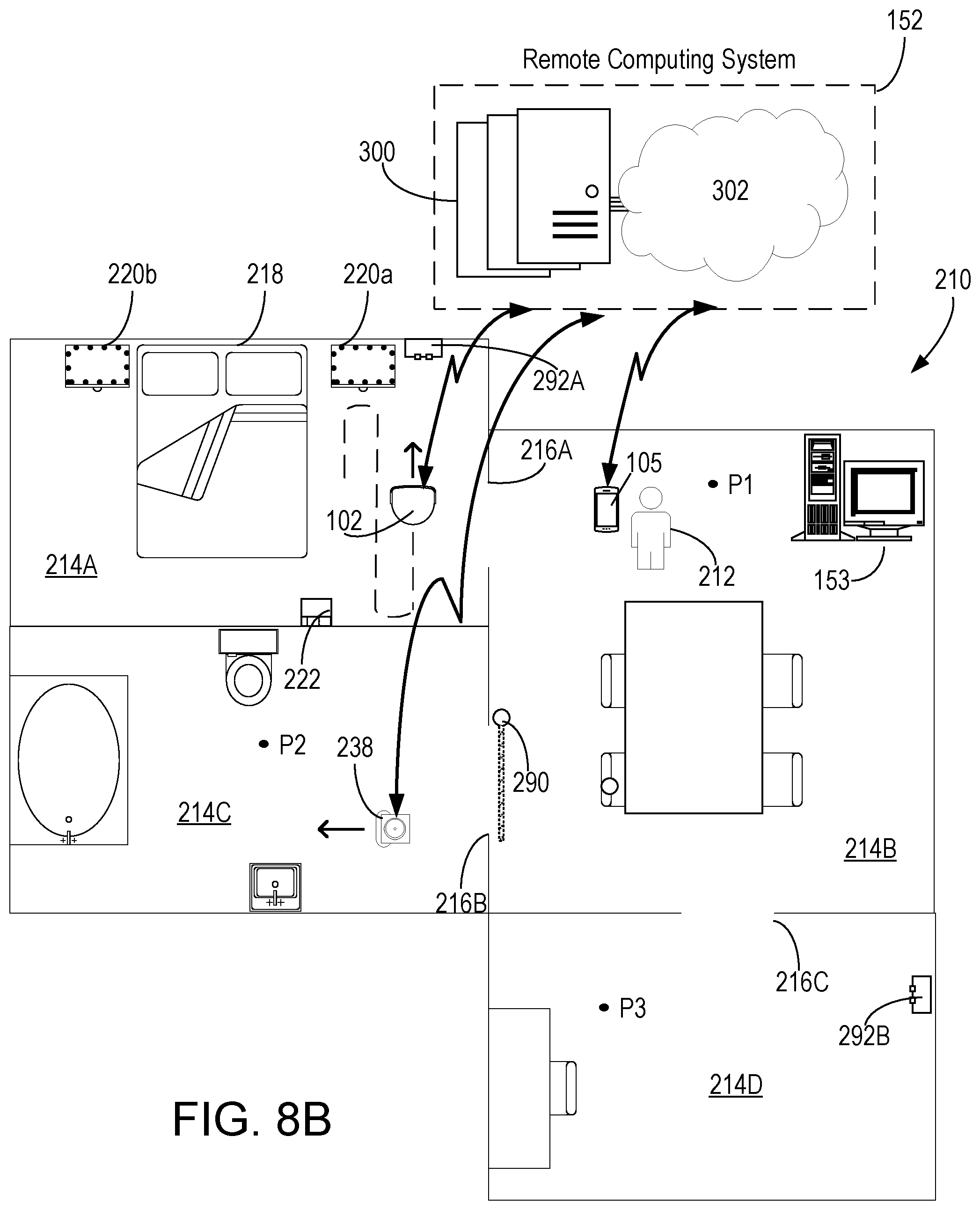 Patent US12306626 Figure 11 – Mobile robot cleaning system