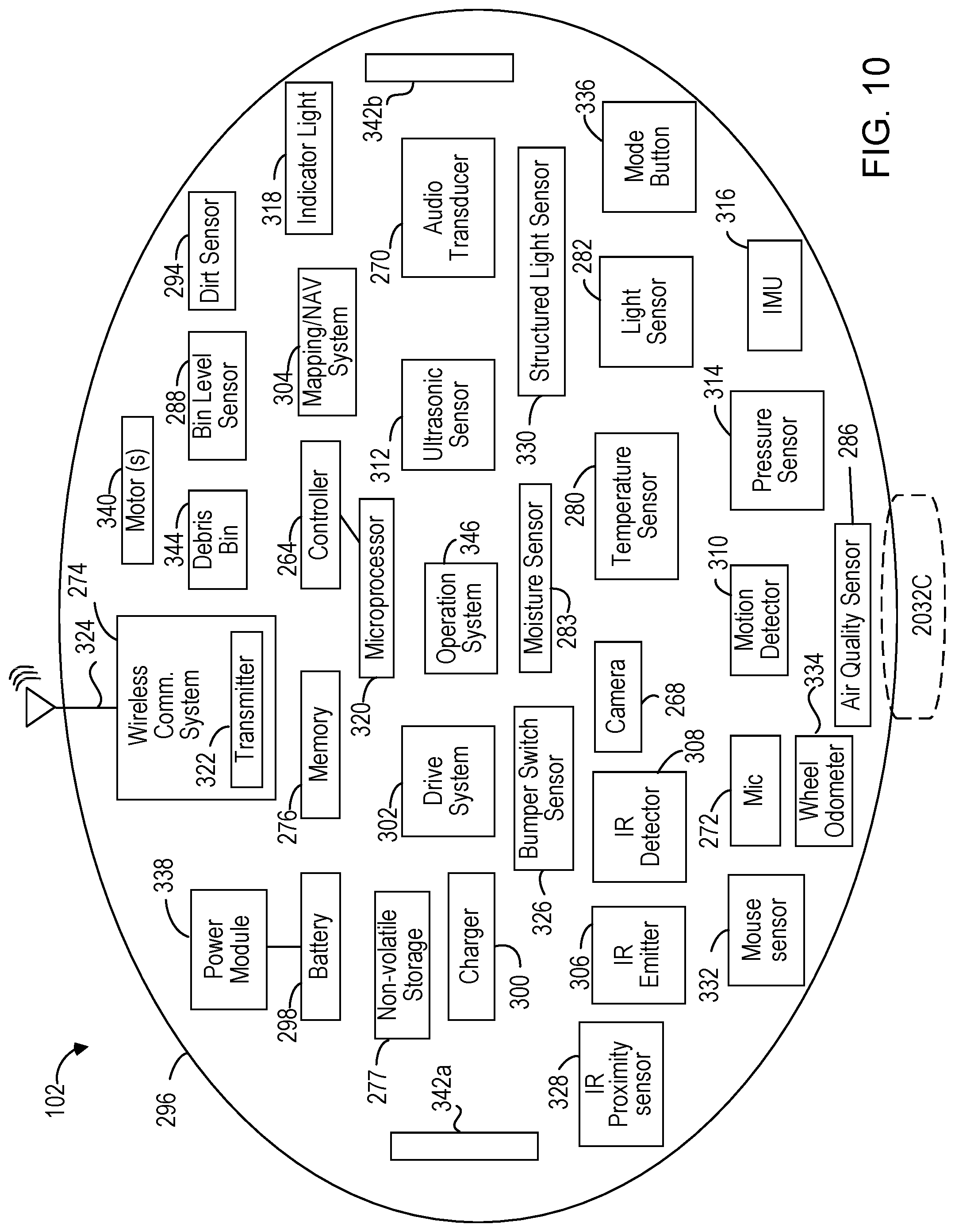 Patent US12306626 Figure 13 – Mobile robot cleaning system