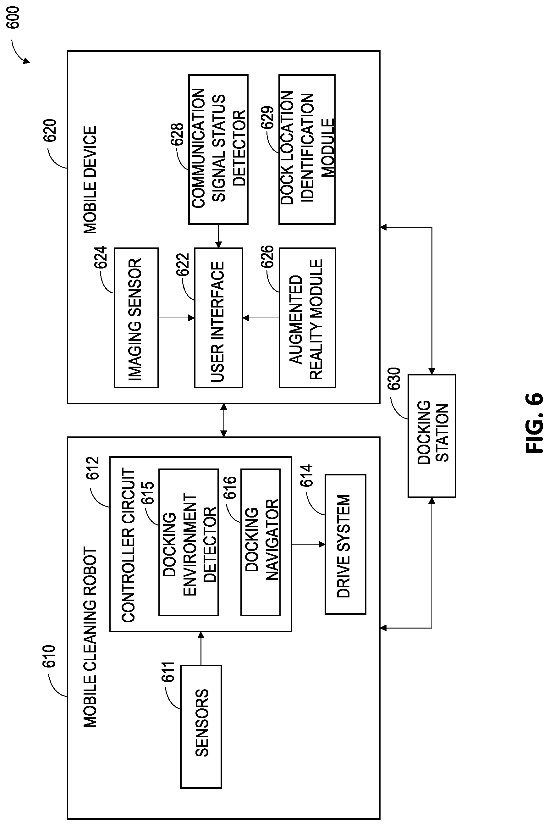 Patent US12306633 Figure 8 – Systems and methods for dock placement for an autonomous mobile robot