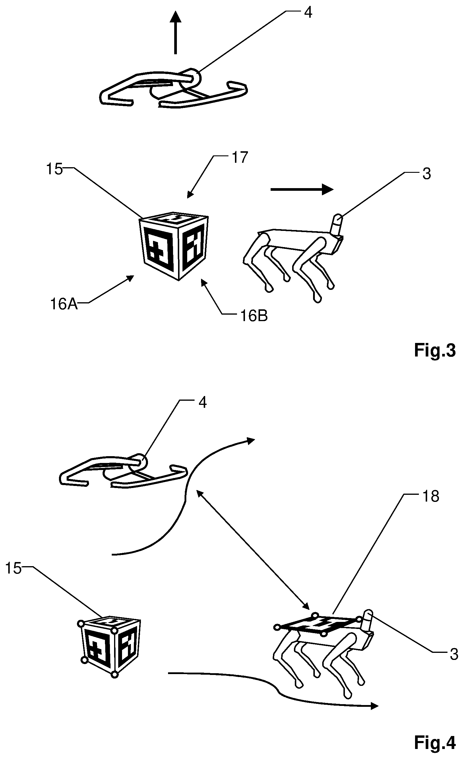 Patent US12306637 Figure 2 – System for 3D surveying by a UGV and a UAV with automatic provision of referencing of UGV lidar data and UAV lidar data
