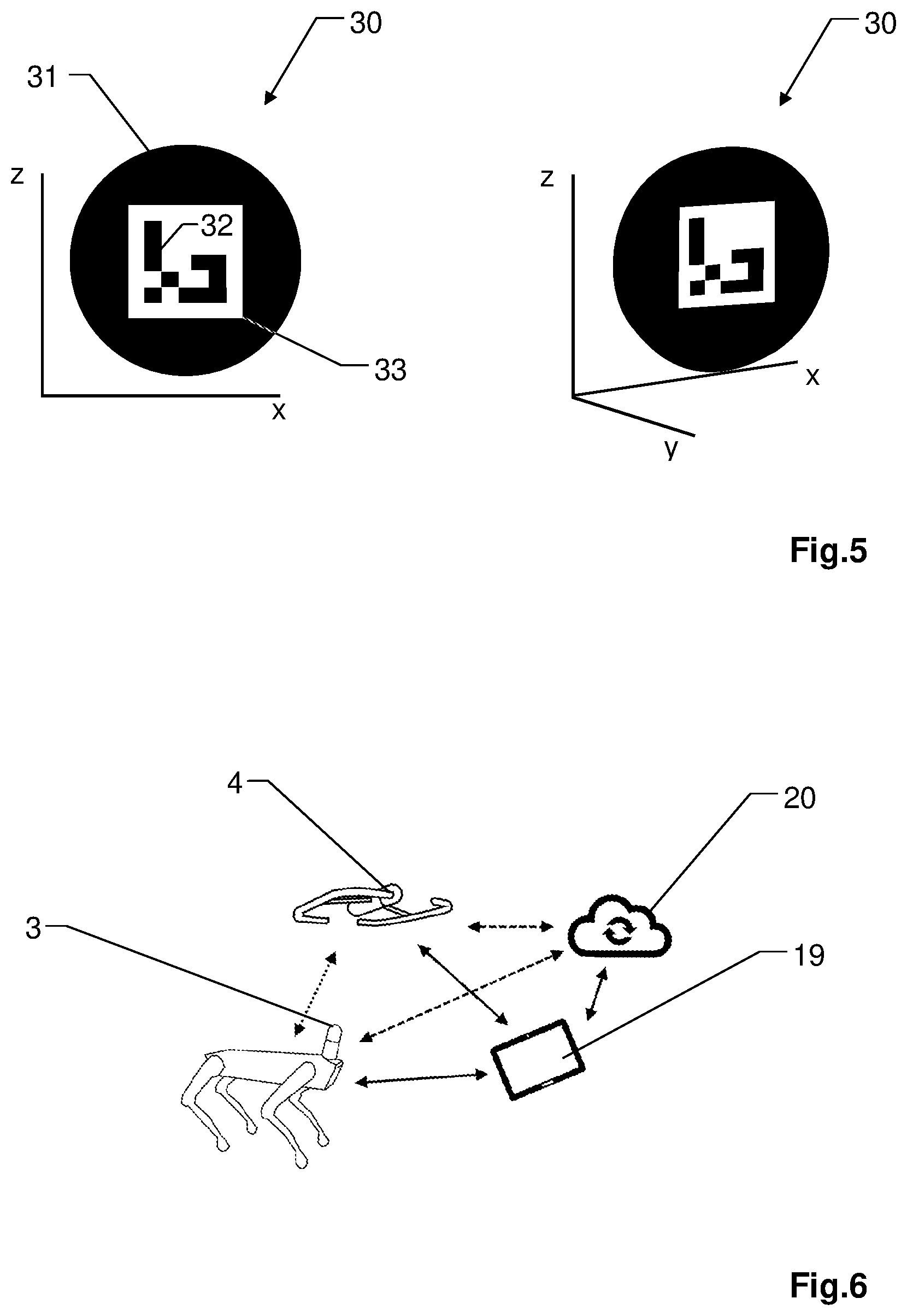 Patent US12306637 Figure 3 – System for 3D surveying by a UGV and a UAV with automatic provision of referencing of UGV lidar data and UAV lidar data