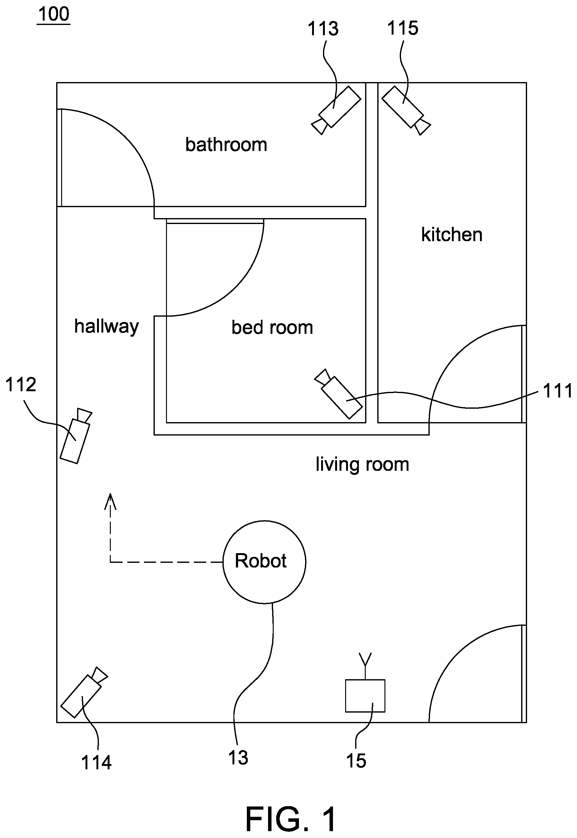 Patent US12306639 Figure 1 – Smart detection system with multiple sensors for detecting same event