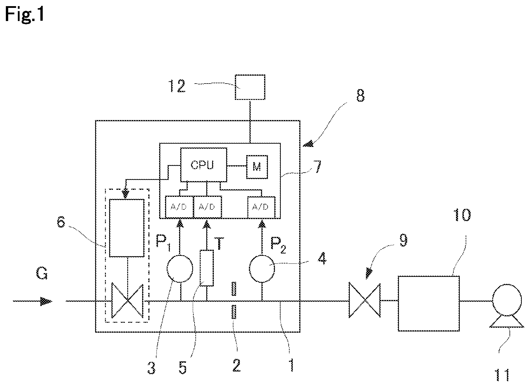 Patent US12306647 Figure 1 – Flow rate control device and flow rate control method wherein an internal command signal is generated by a combination of first order lag process and ramp process