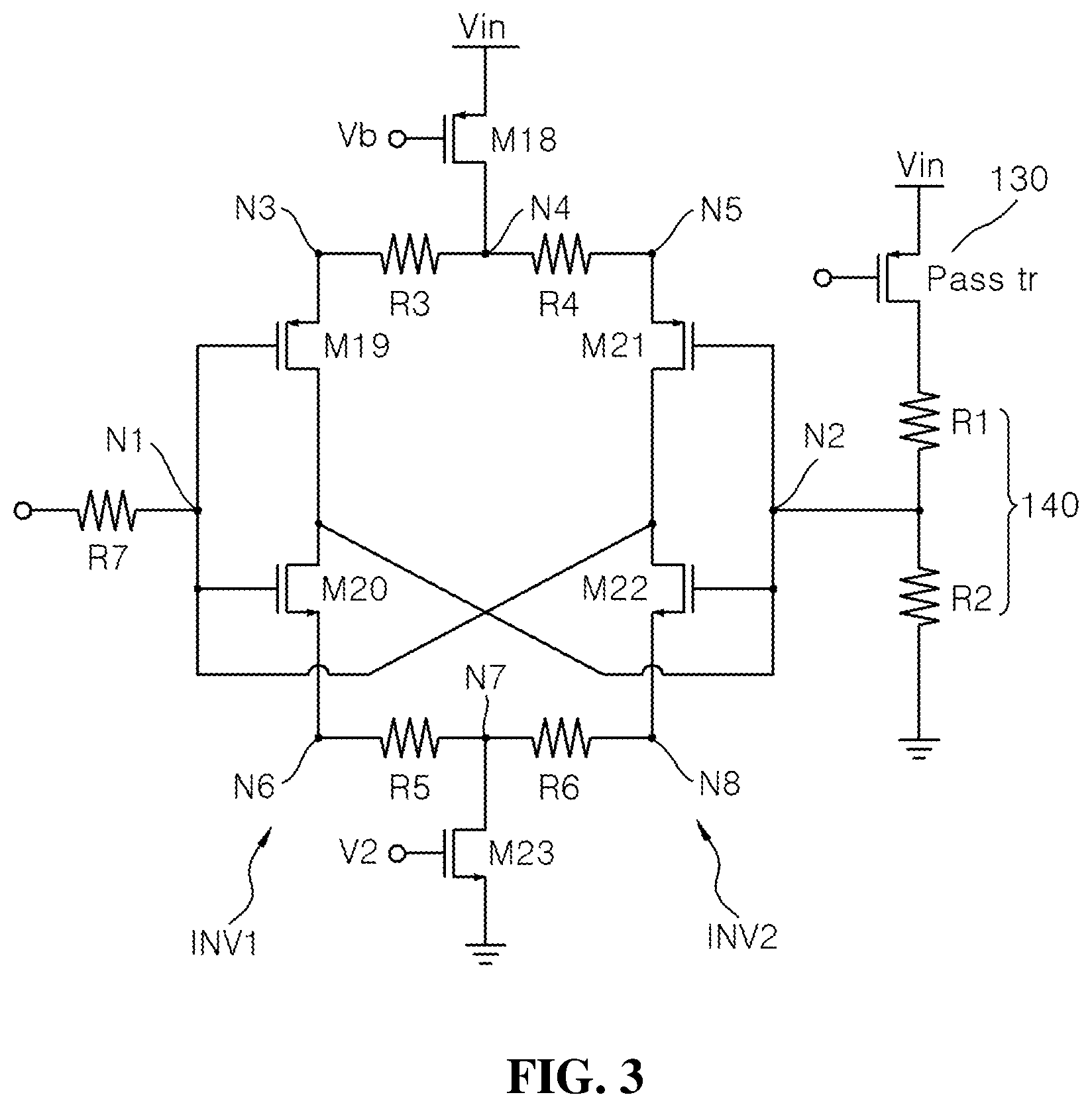 Patent US12306651 Figure 3 – Low dropout voltage regulator