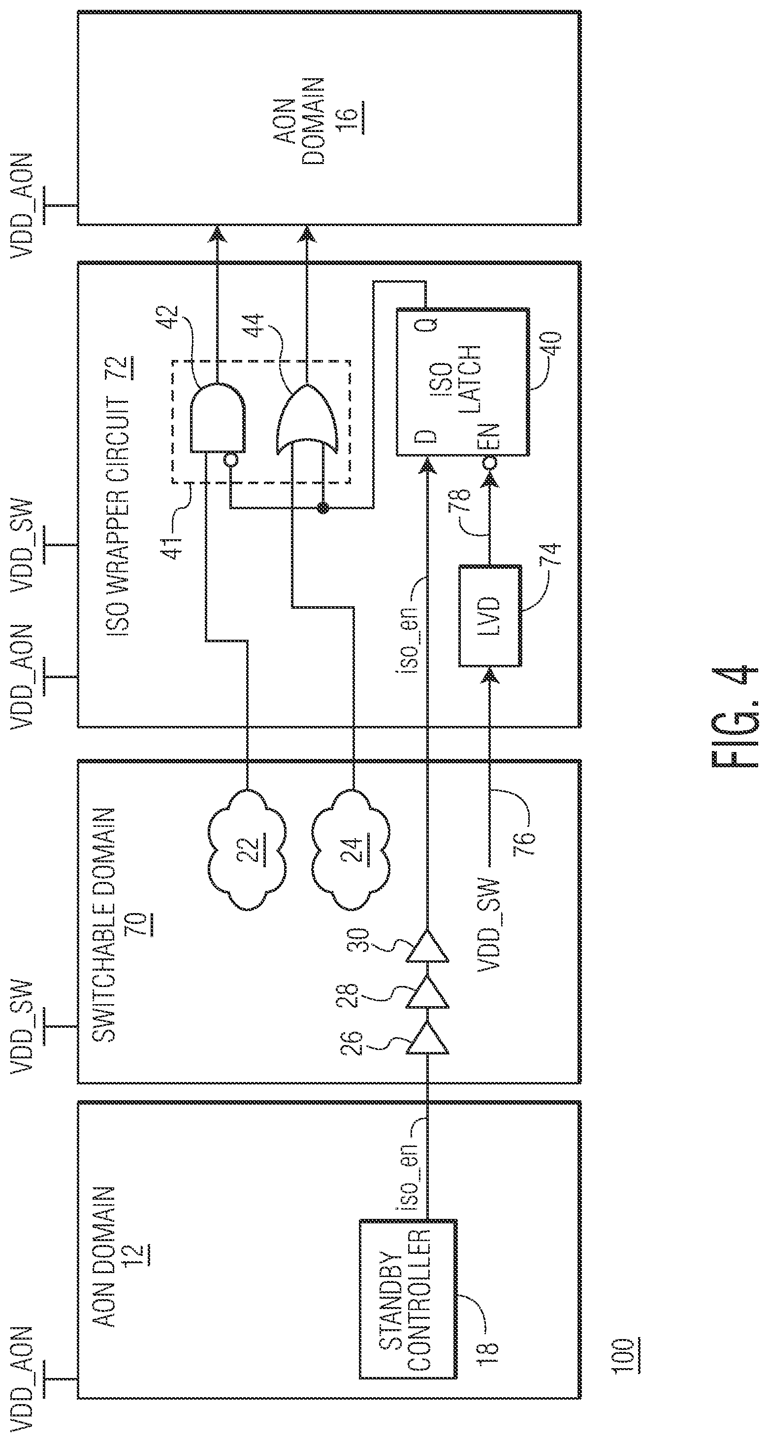 Patent US12306652 Figure 3 – System on a chip (SoC) having a low power mode of operation