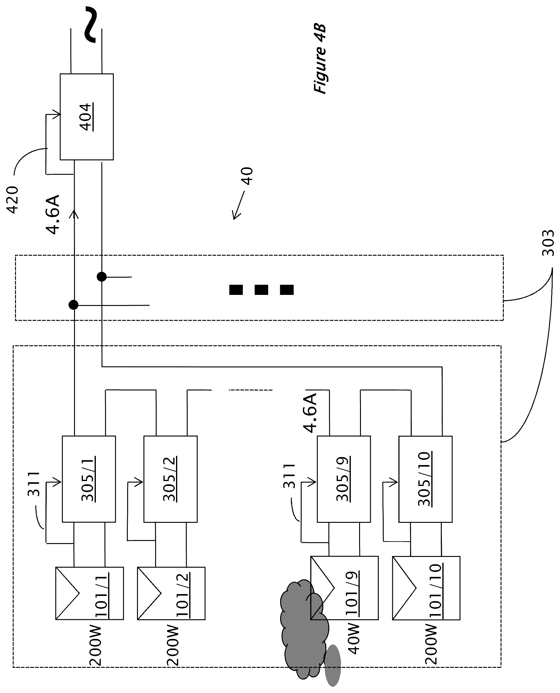 Patent US12306653 Figure 5 – Circuit for interconnected direct current power sources