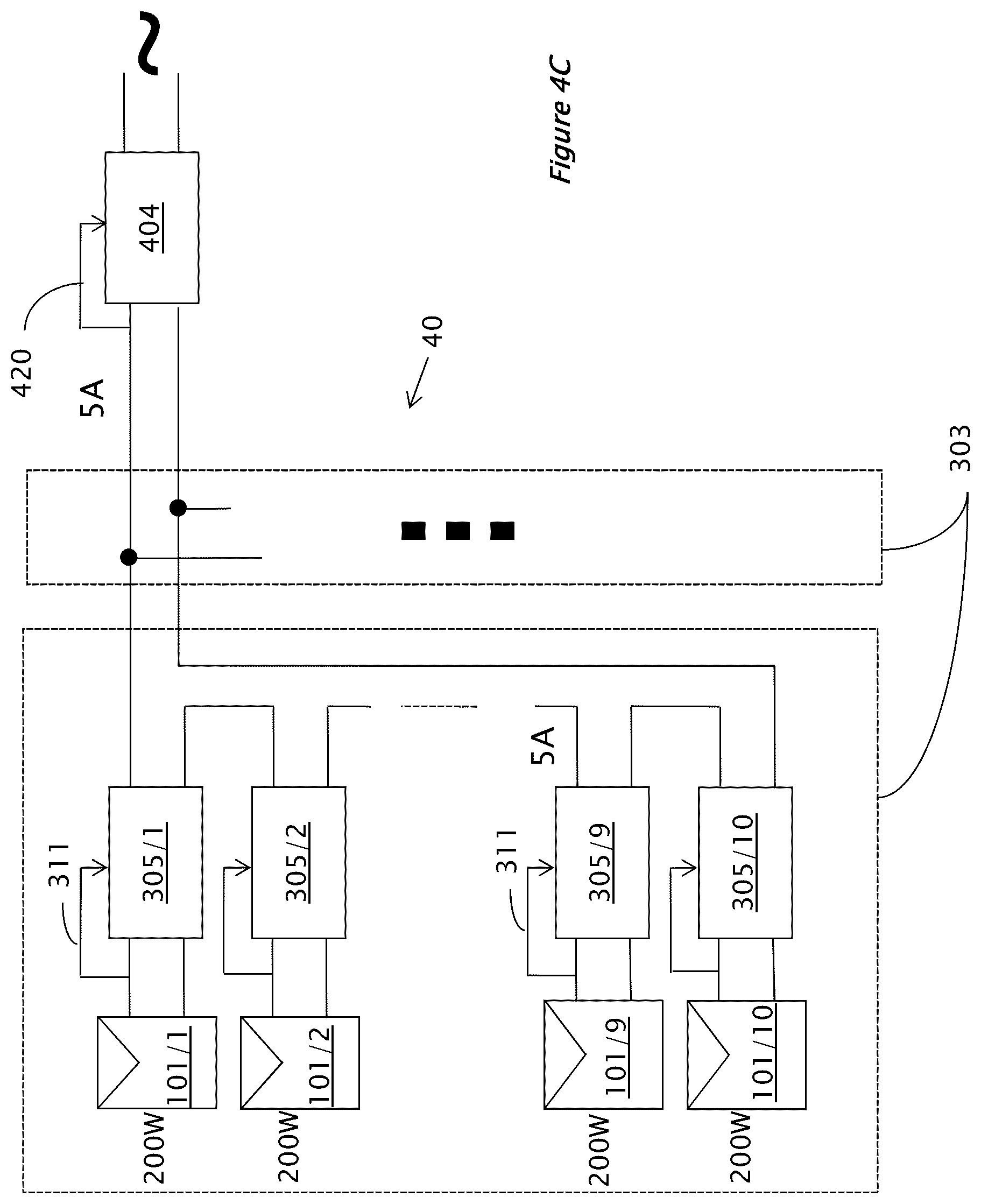 Patent US12306653 Figure 6 – Circuit for interconnected direct current power sources