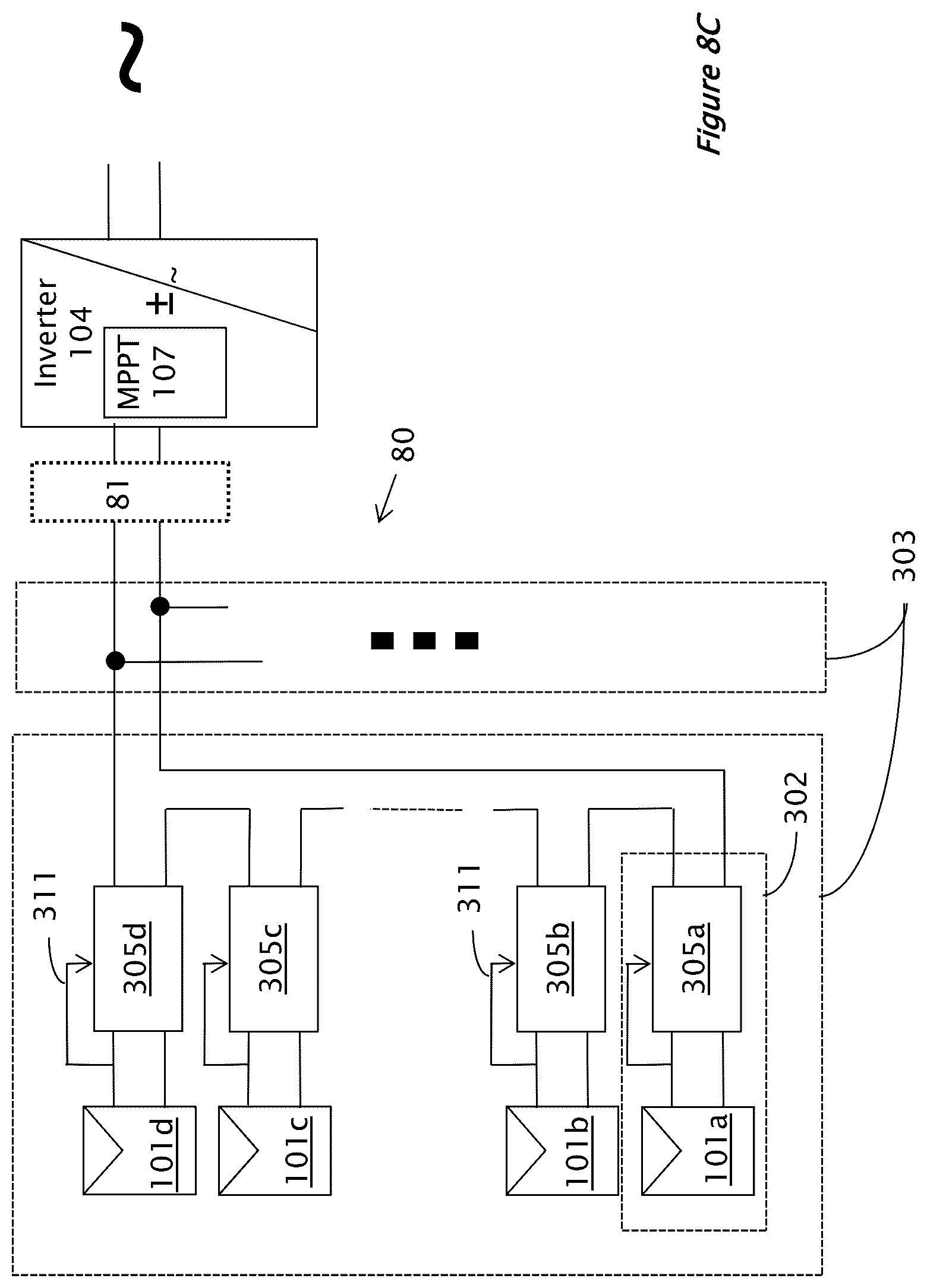 Patent US12306653 Figure 11 – Circuit for interconnected direct current power sources
