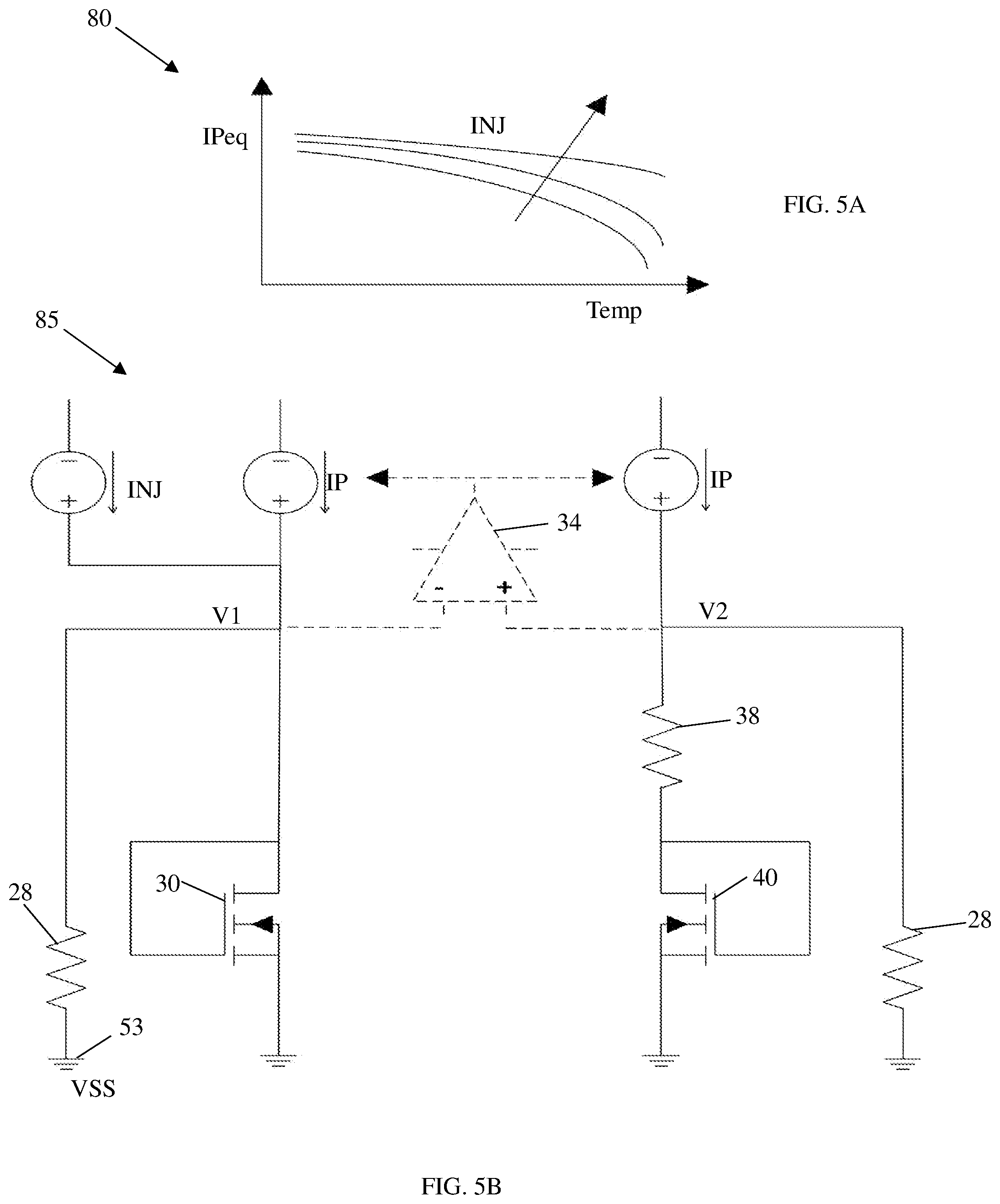 Patent US12306655 Figure 5 – Curvature compensation circuits for bandgap voltage reference circuits