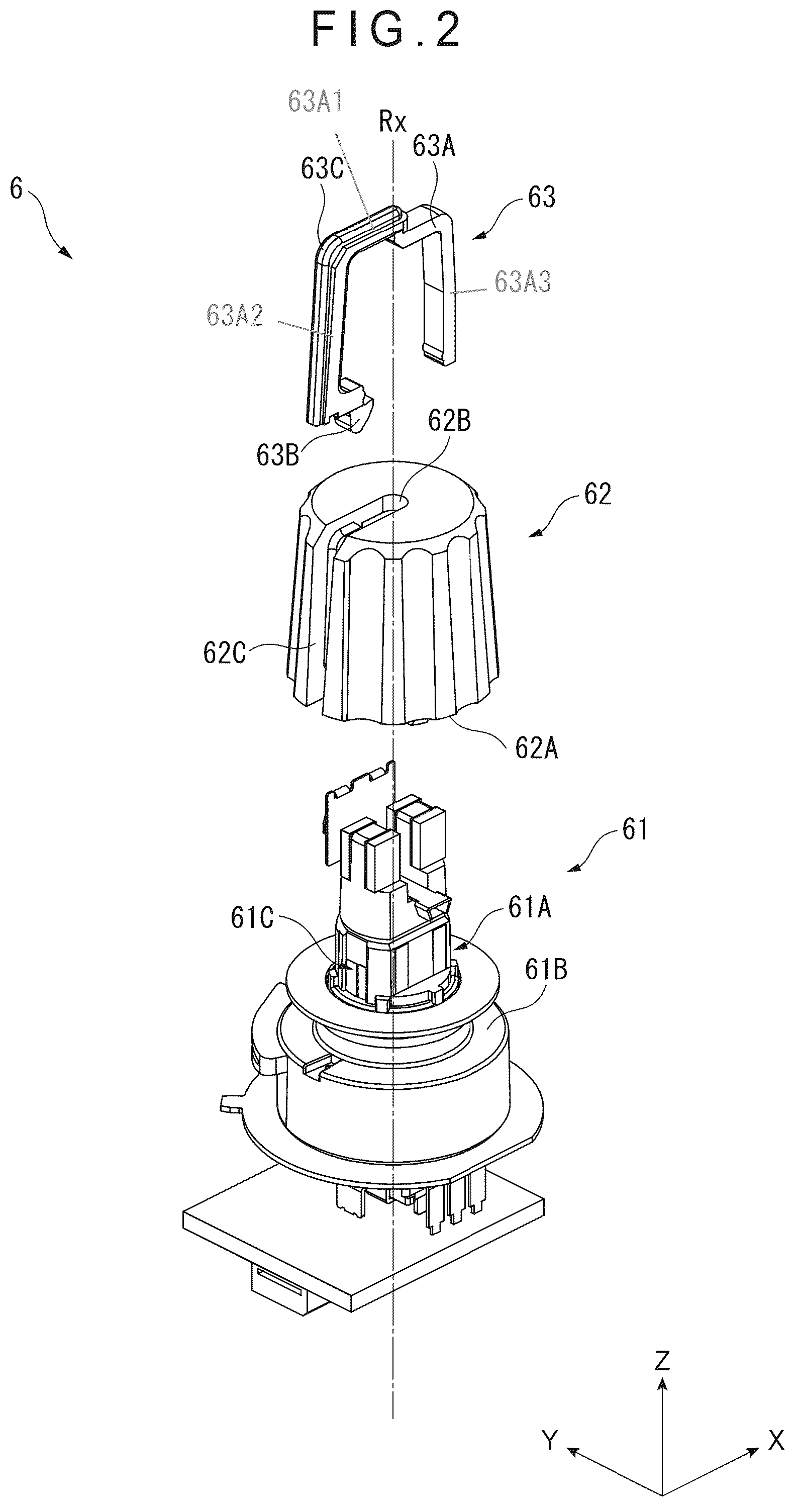 Patent US12306657 Figure 2 – Rotating operation part and acoustic device