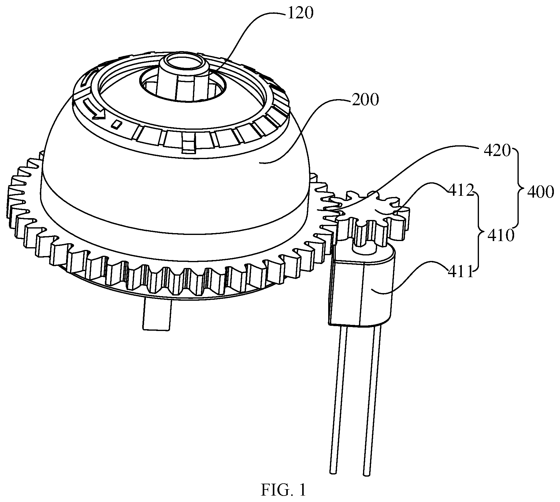 Patent US12306658 — Rocker mechanism and game controller — Figure 1