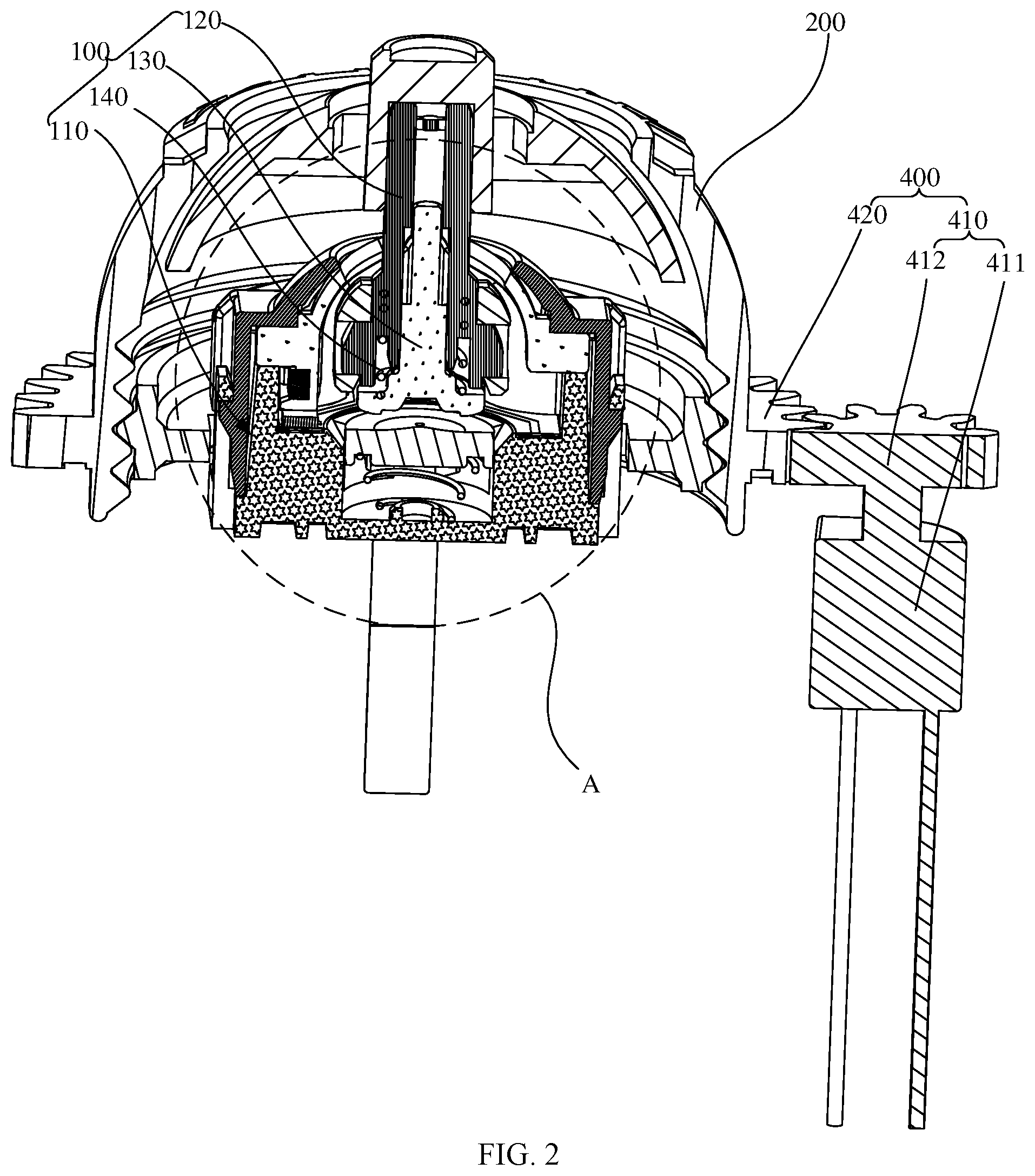 Patent US12306658 Figure 2 – Rocker mechanism and game controller
