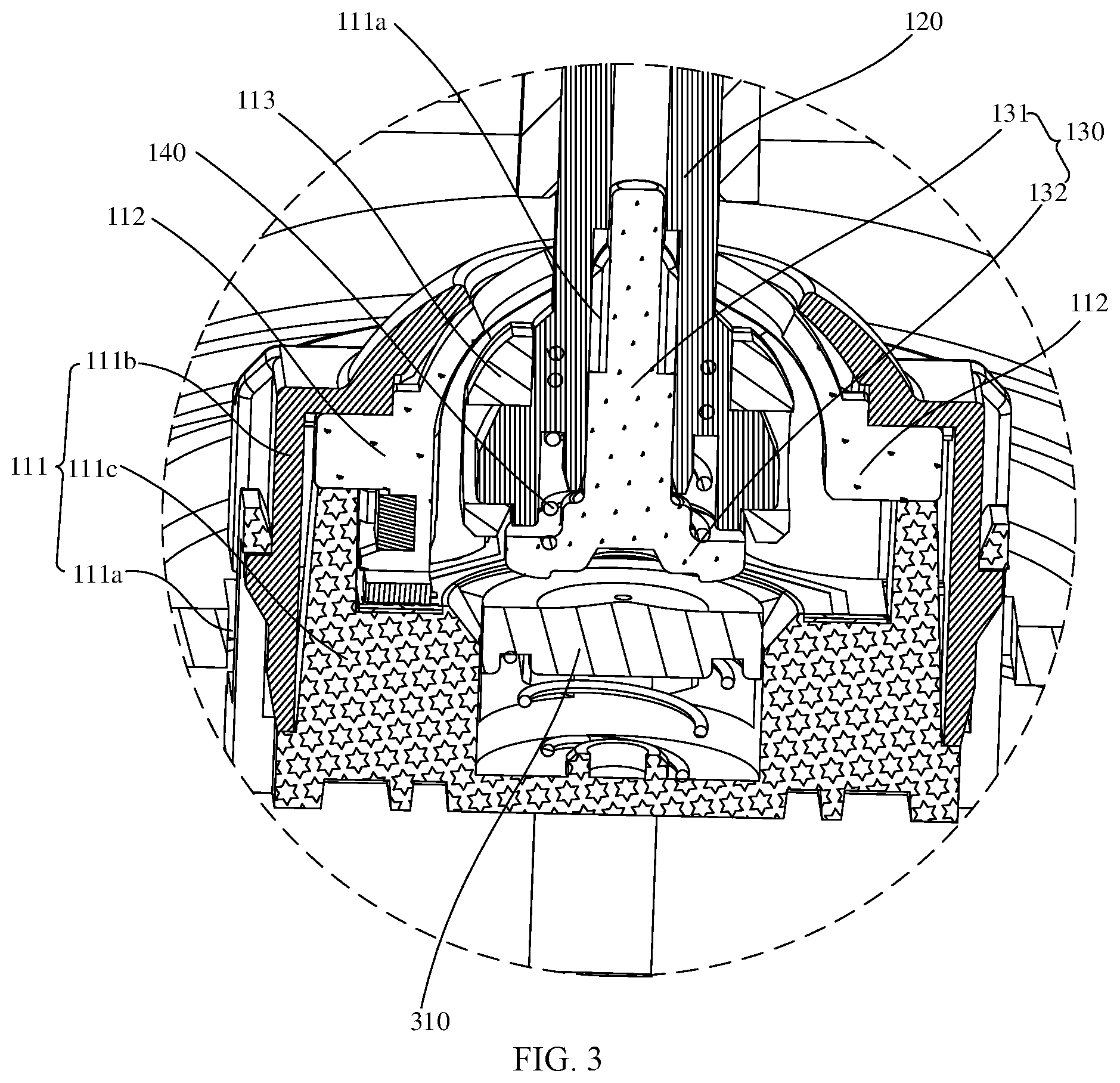 Patent US12306658 Figure 3 – Rocker mechanism and game controller
