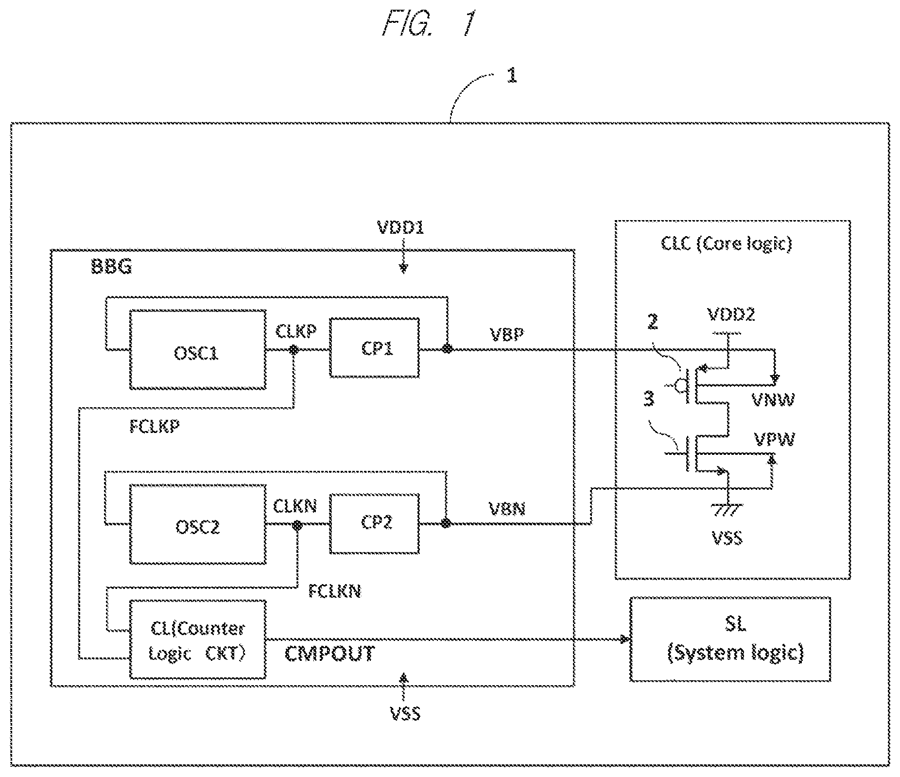 Patent US12306659 Figure 1 – Semiconductor device