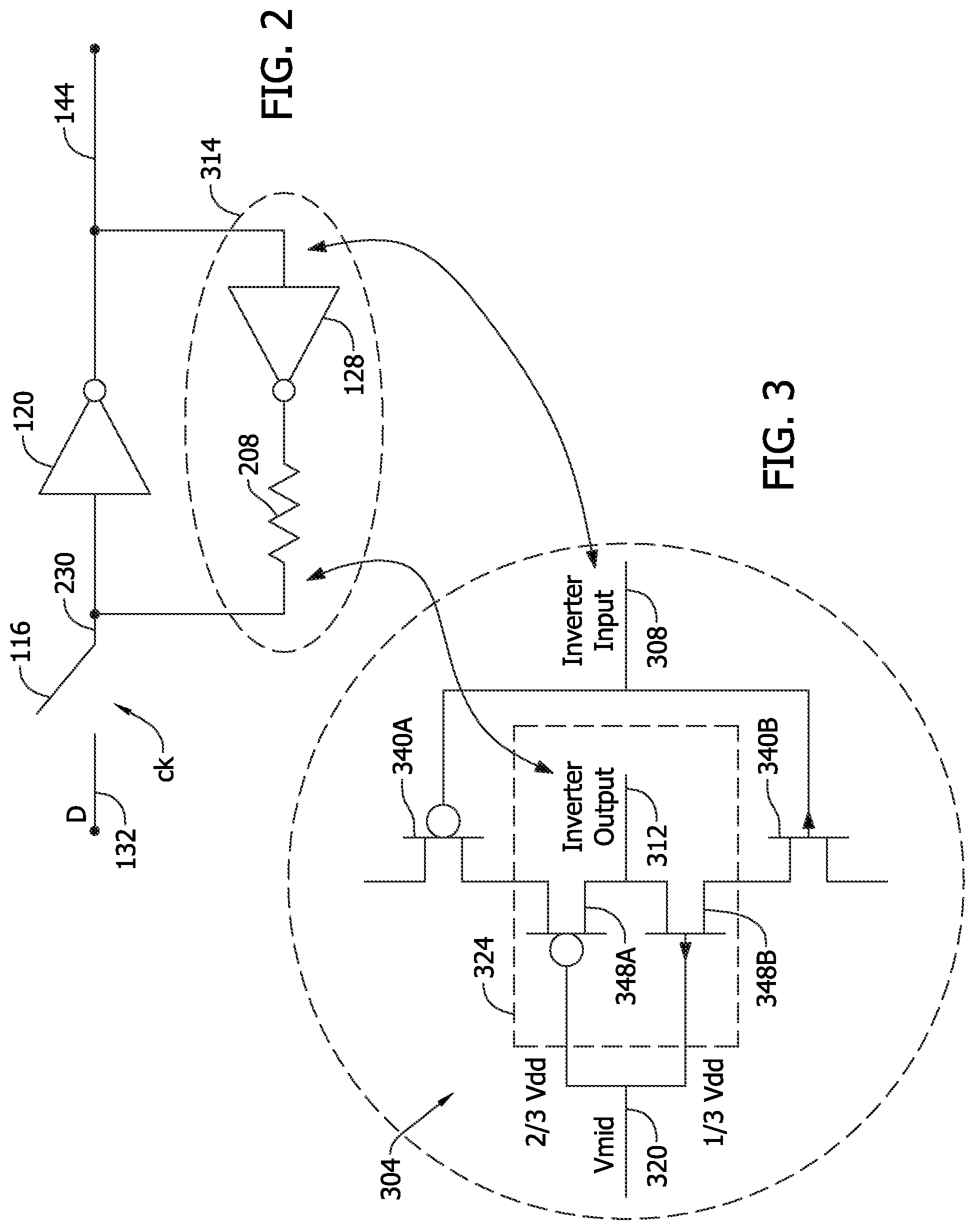 Patent US12306660 Figure 3 – Ultra-low power D flip-flop with reduced clock load