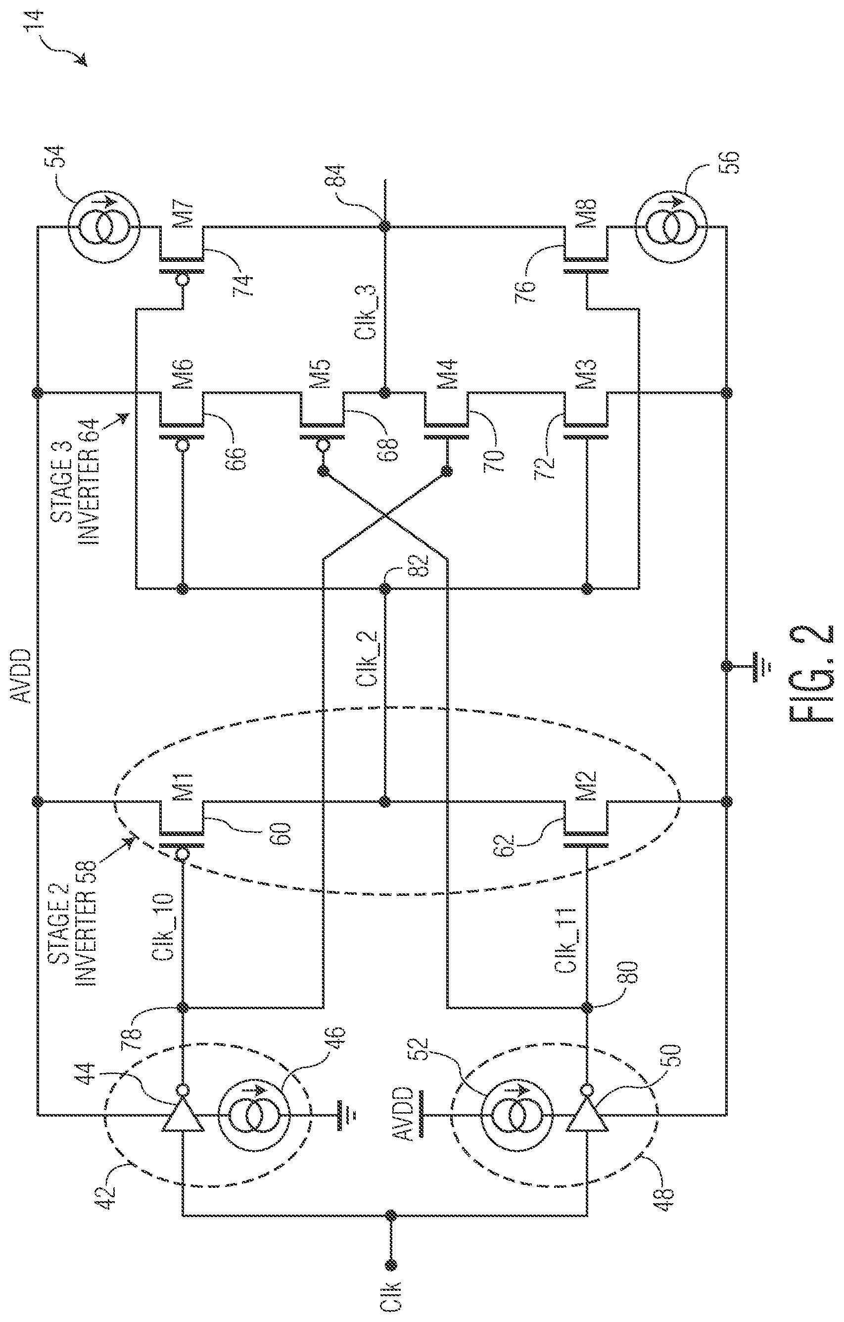 Patent US12306662 Figure 2 – Integrated circuit for clock generation